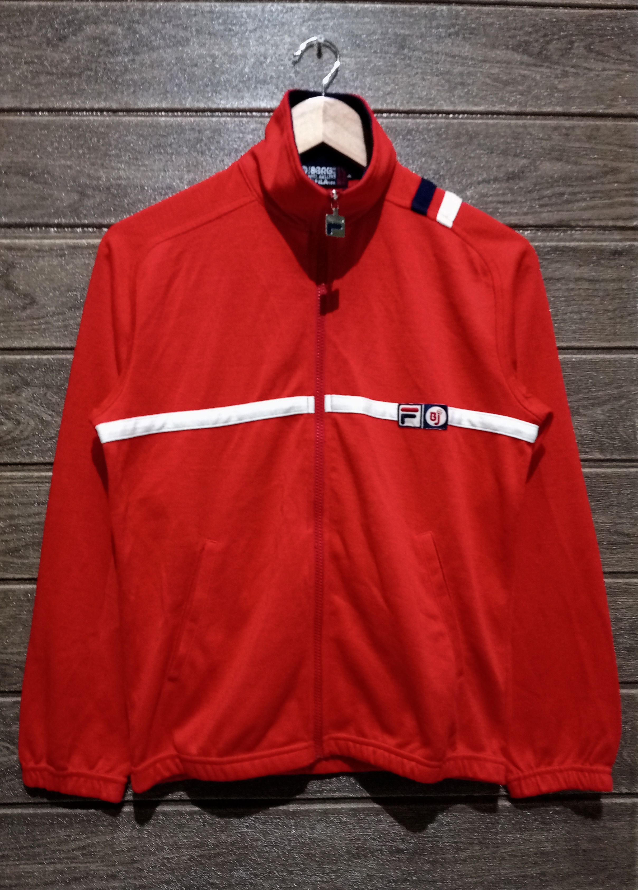 image of Vintage 1970 Fila X Bjorn Borg Jacket Very in Red, Men's (Size Medium)