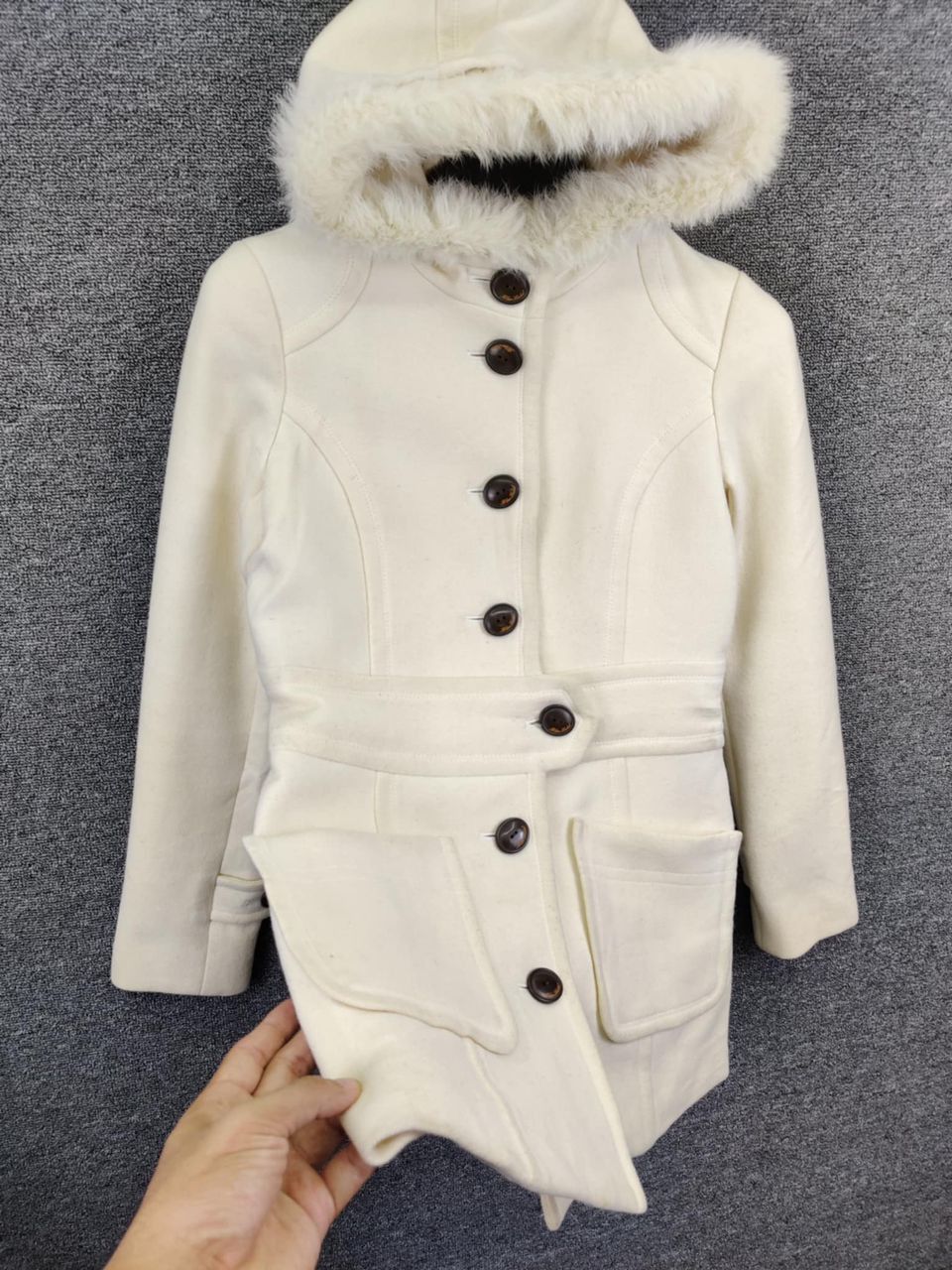 Burberry Vintage Burberry Blue Label Angora Rabbit Fur Coat Size S / US 4 / IT 40 - 7 Thumbnail