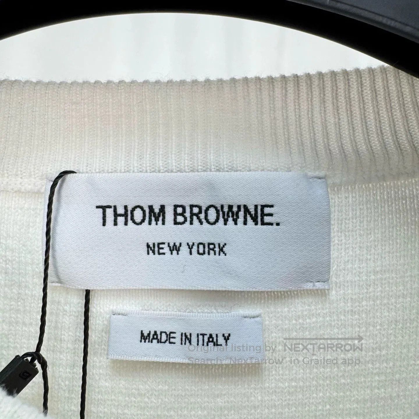 Thom Browne thom browne gray white waffle knit sweatshirt. Size US S / EU 44-46 / 1 - 6 Thumbnail
