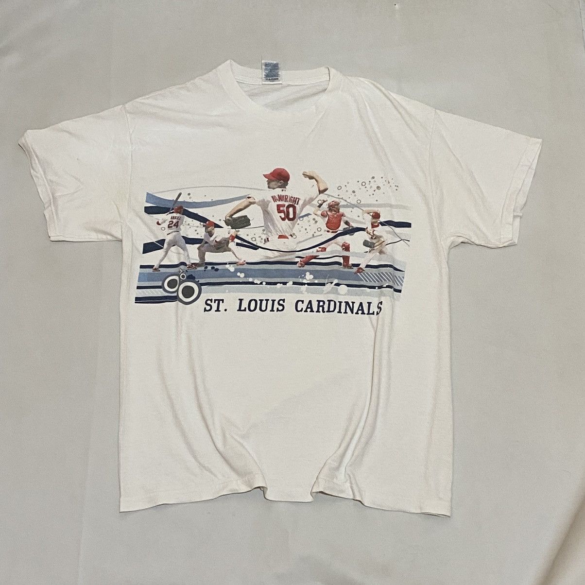 Delta Vintage ST Louis Cardinals Tshirt baseball MLB wainwright Size US XL / EU 56 / 4 - 1 Thumbnail