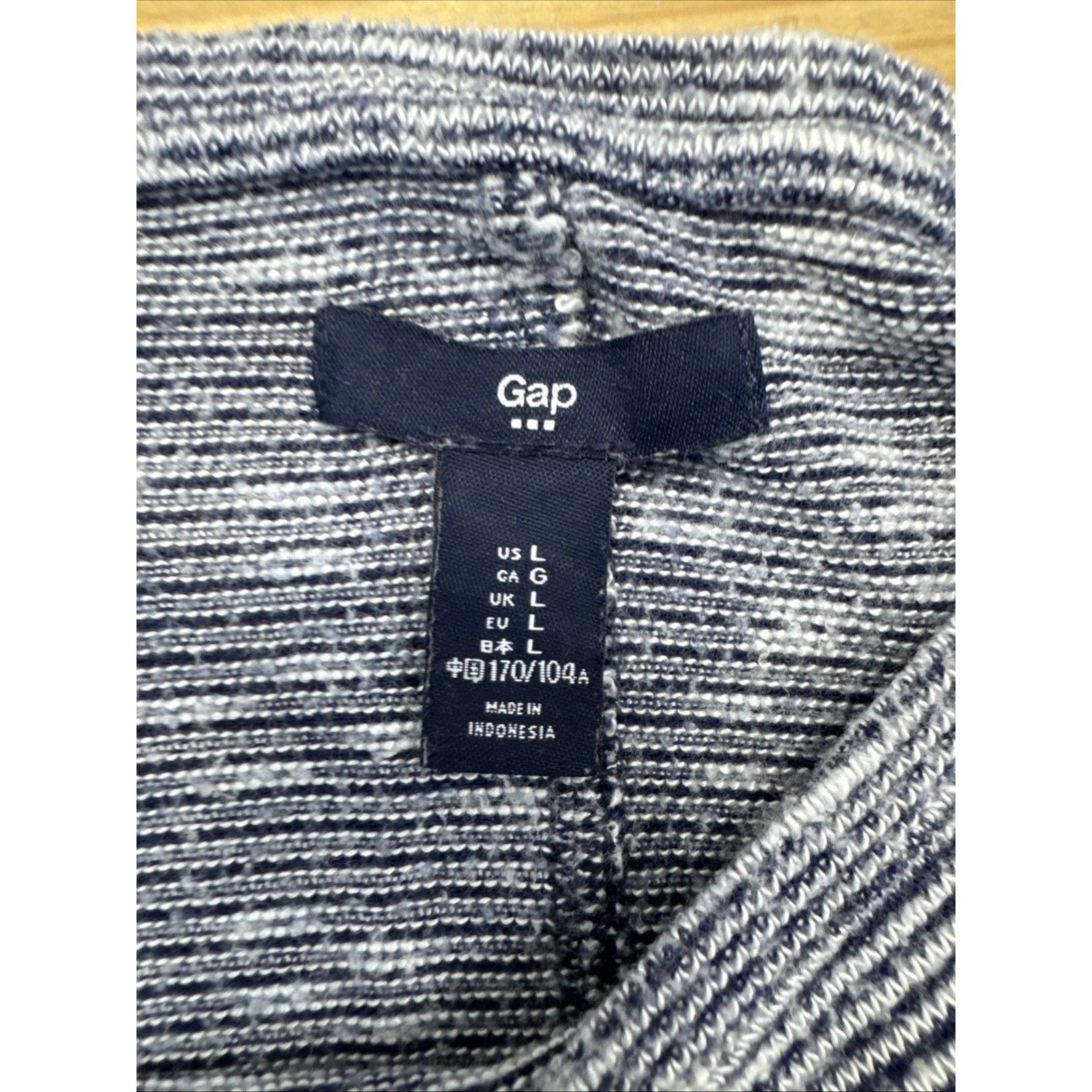 Gap GAP Sport Gray And Black Striped Sweatshirt Women’s Size L Size L / US 10 / IT 46 - 6 Thumbnail