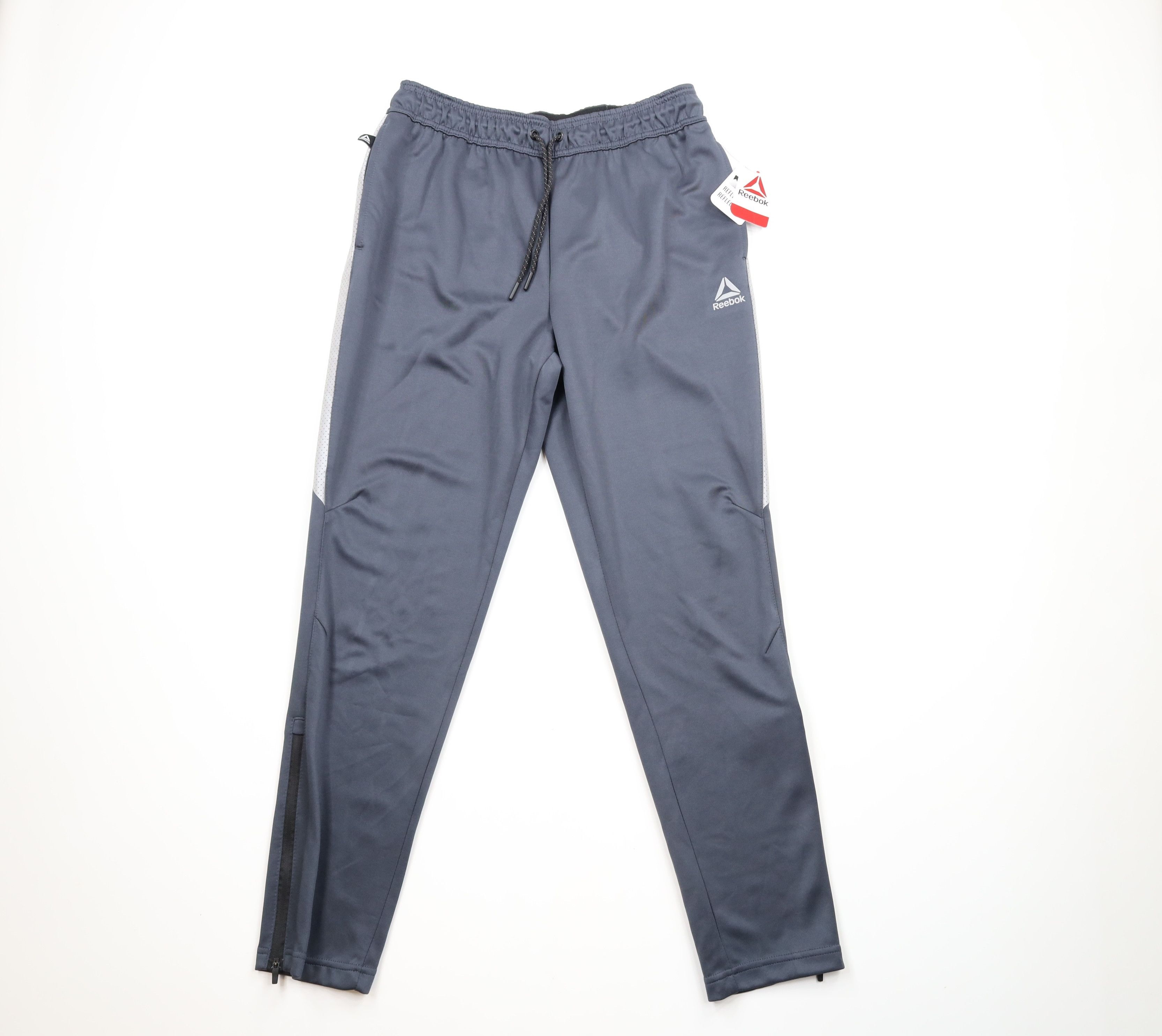 New Reebok Crossfit Reflective Tapered Leg Sweatpants Gray