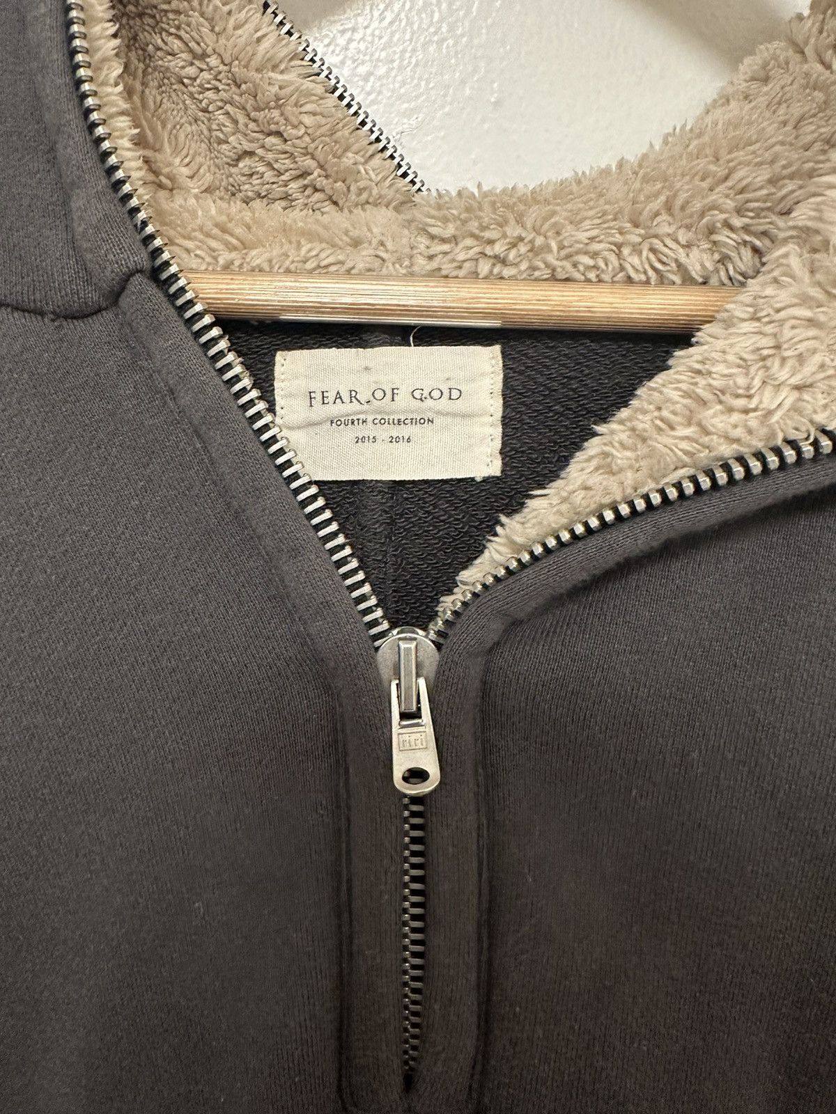 Fear of God Half zip Sherpa hoody Size US XL / EU 56 / 4 - 3 Thumbnail