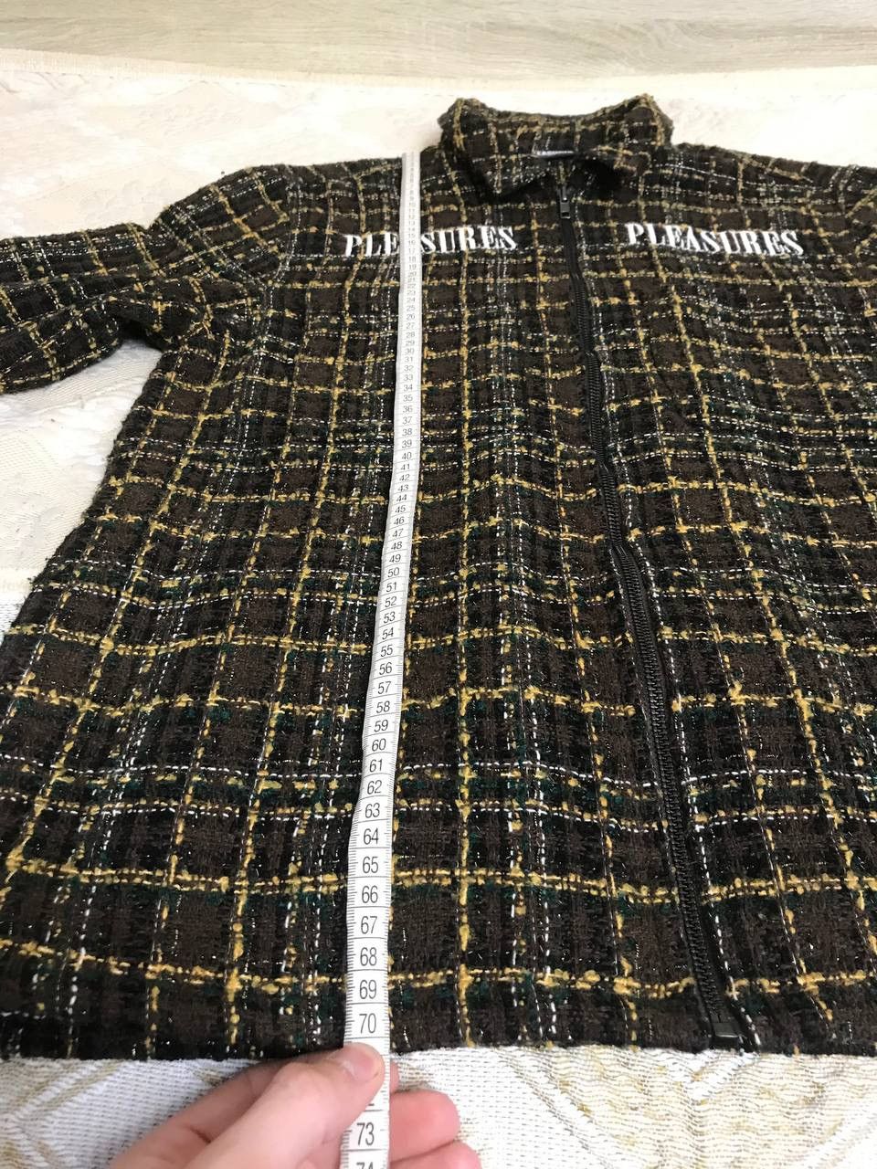 Pleasures 🔥 Pleasures Voices Overshirt Jacket Brown Logo Size US M / EU 48-50 / 2 - 14 Thumbnail