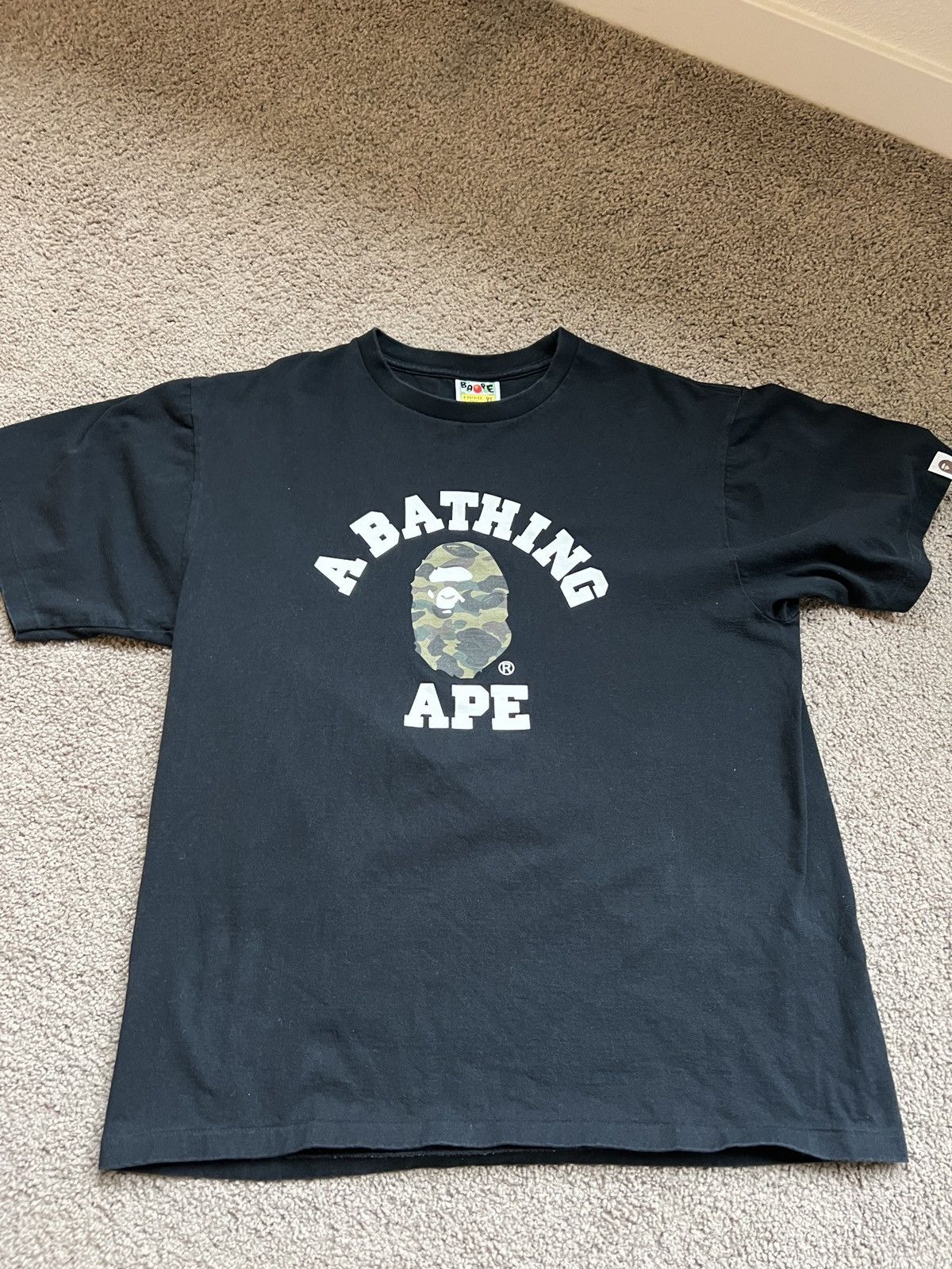 Bape Bape Black Camo Ape Head T Shirt XL Size US XL / EU 56 / 4 - 1 Thumbnail