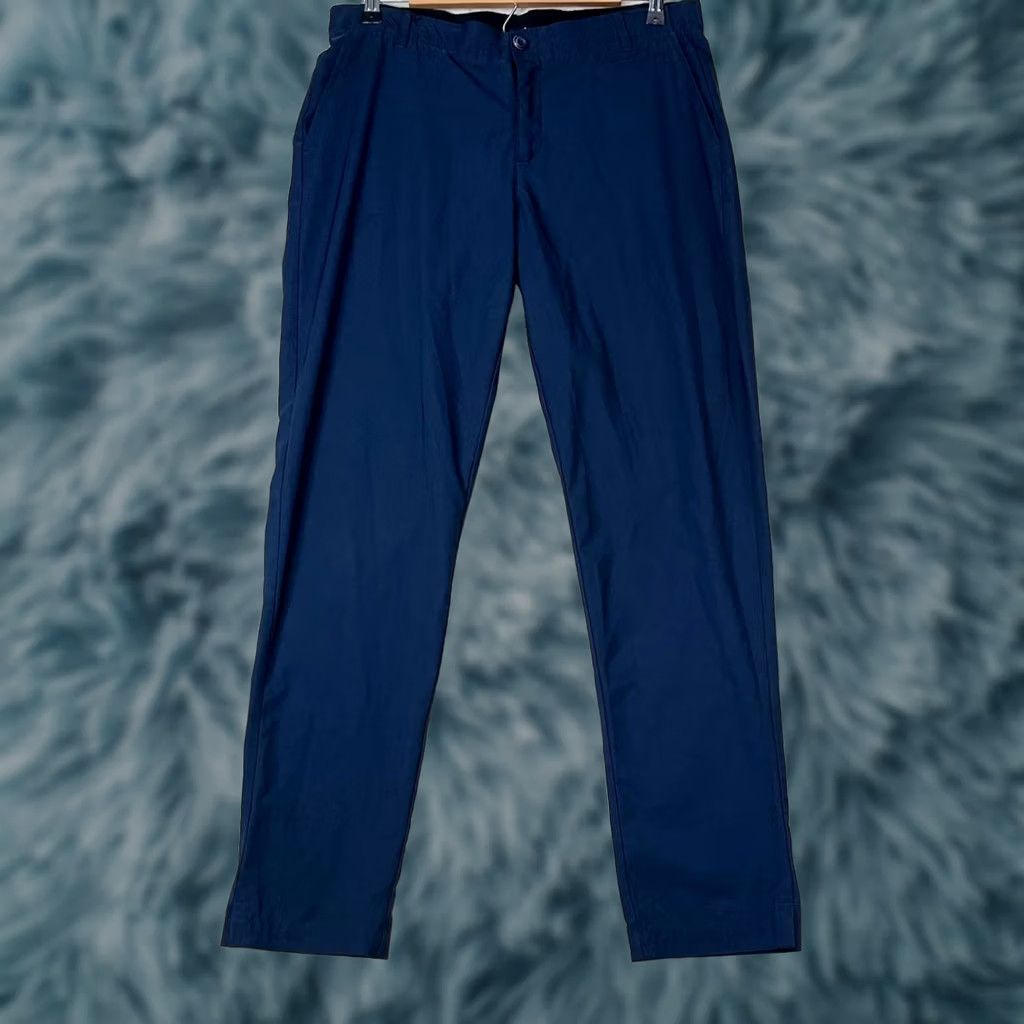 Vintage Tree Sixtysix Navy Blue Golf Pants Women Size 8 Tapered Ankle Twill Pockets Zipper Regular Inseam 28" Size 30" / US 8 / IT 44 - 1 Thumbnail