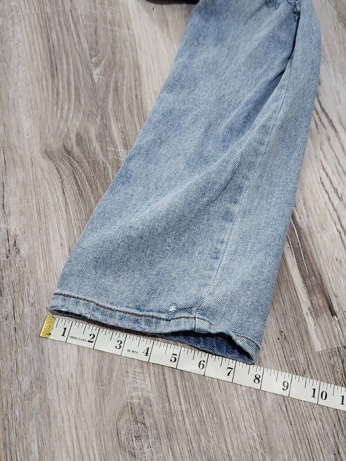 Designer Tinseltown Jeans Size 5 Light Wash Straight Distressed Light Size 28" / US 6 / IT 42 - 8 Thumbnail
