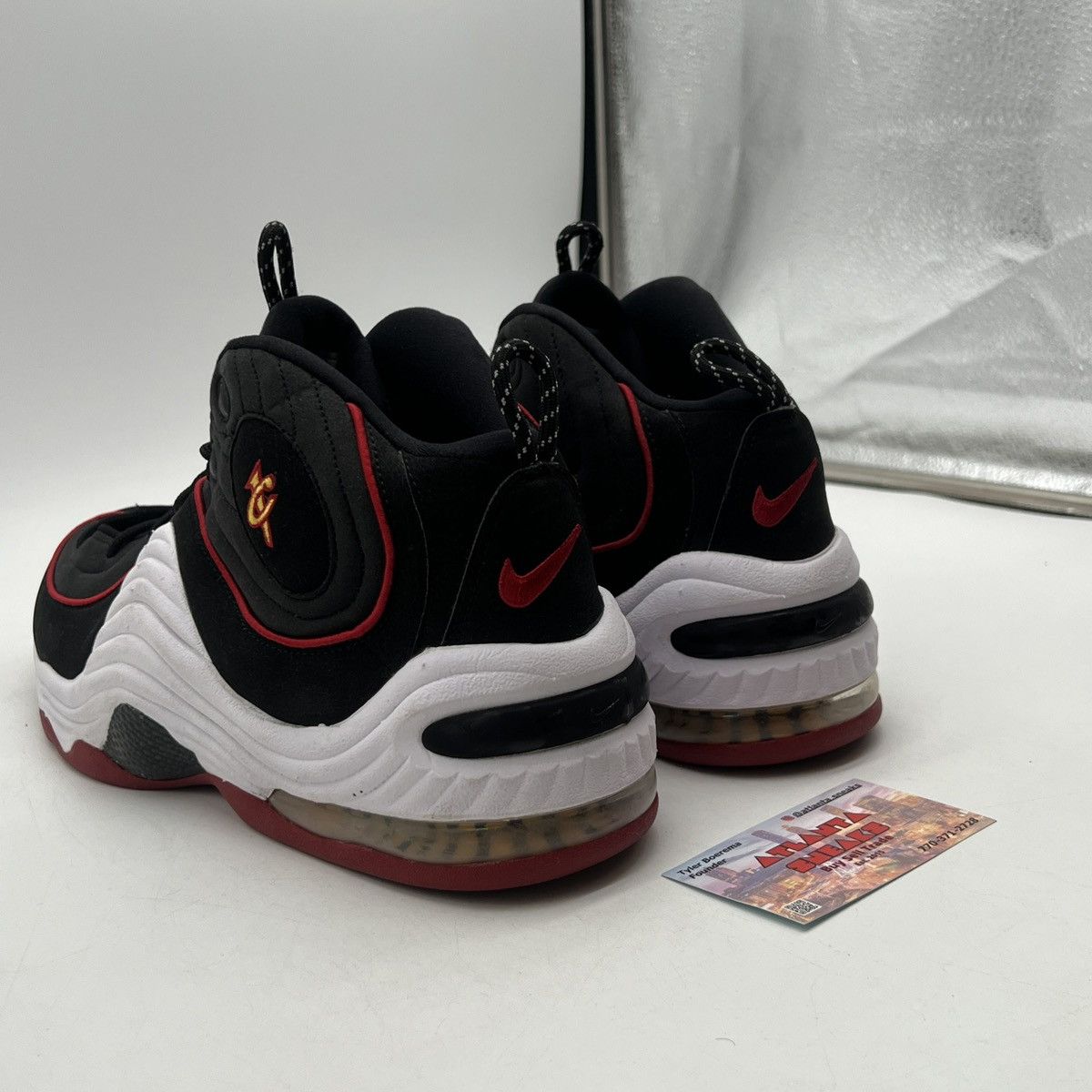 Nike Air Penny 2 Miami heat Size US 12.5 / EU 45-46 - 4 Thumbnail