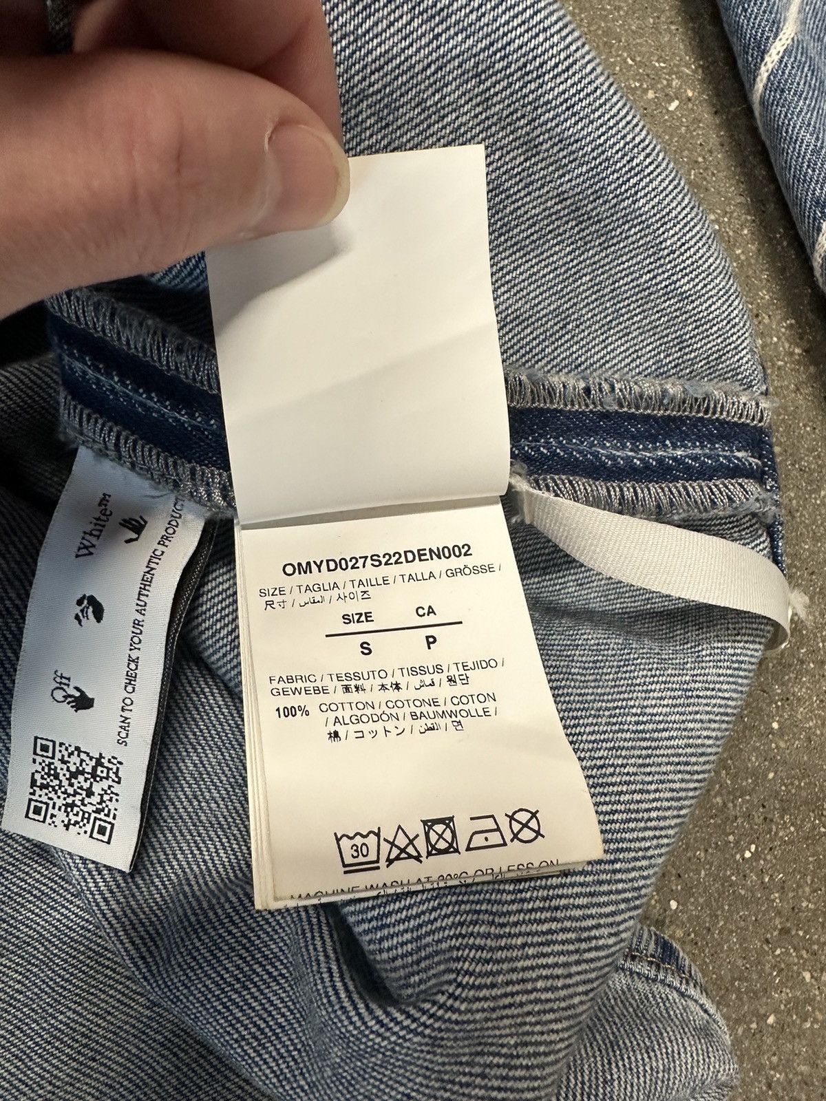 Off-White Off White Diag Outline Denim Jacket Blue Size US S / EU 44-46 / 1 - 7 Thumbnail