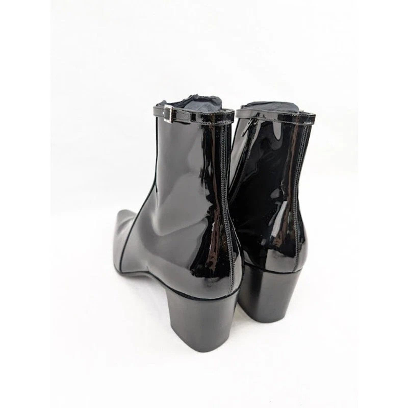 Saint Laurent Paris o1rshd1 Arsun 70 Zipped Boots in Nero Size US 7 / EU 40 - 16 Thumbnail