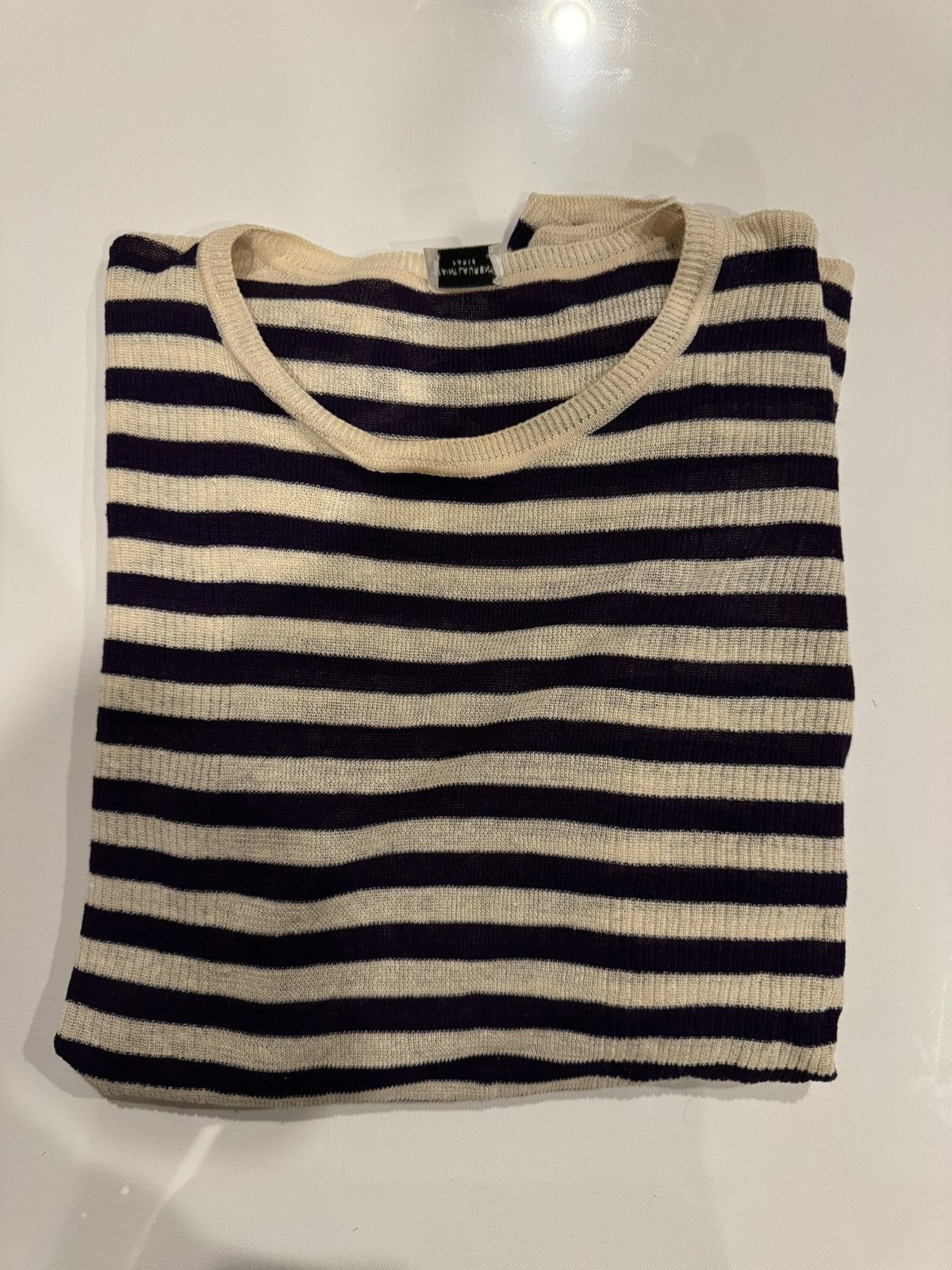 Saint Laurent Paris Saint Laurent striped ribbed-knit jumper Size US L / EU 52-54 / 3 - 2 Thumbnail