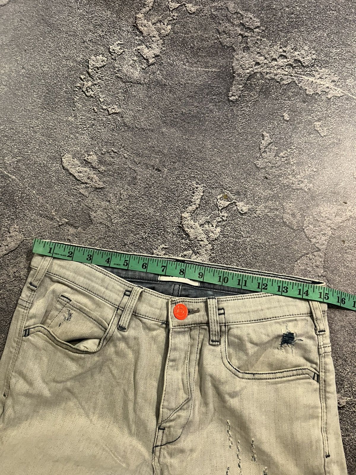 Japanese Brand Y2K Number Nine Style White Skinny / Glamour Vintage Jeans Size US 30 / EU 46 - 8 Thumbnail