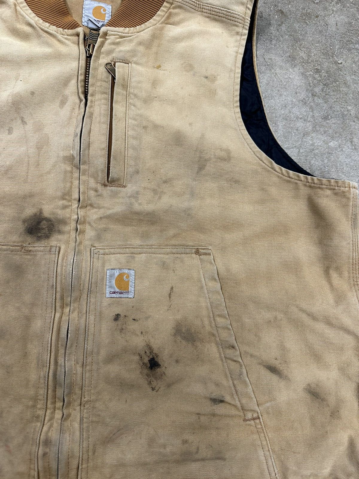 Carhartt Crazy Y2K Carhartt Tan Brown Workwear 3M Thinsulate Vest Size US XL / EU 56 / 4 - 5 Thumbnail