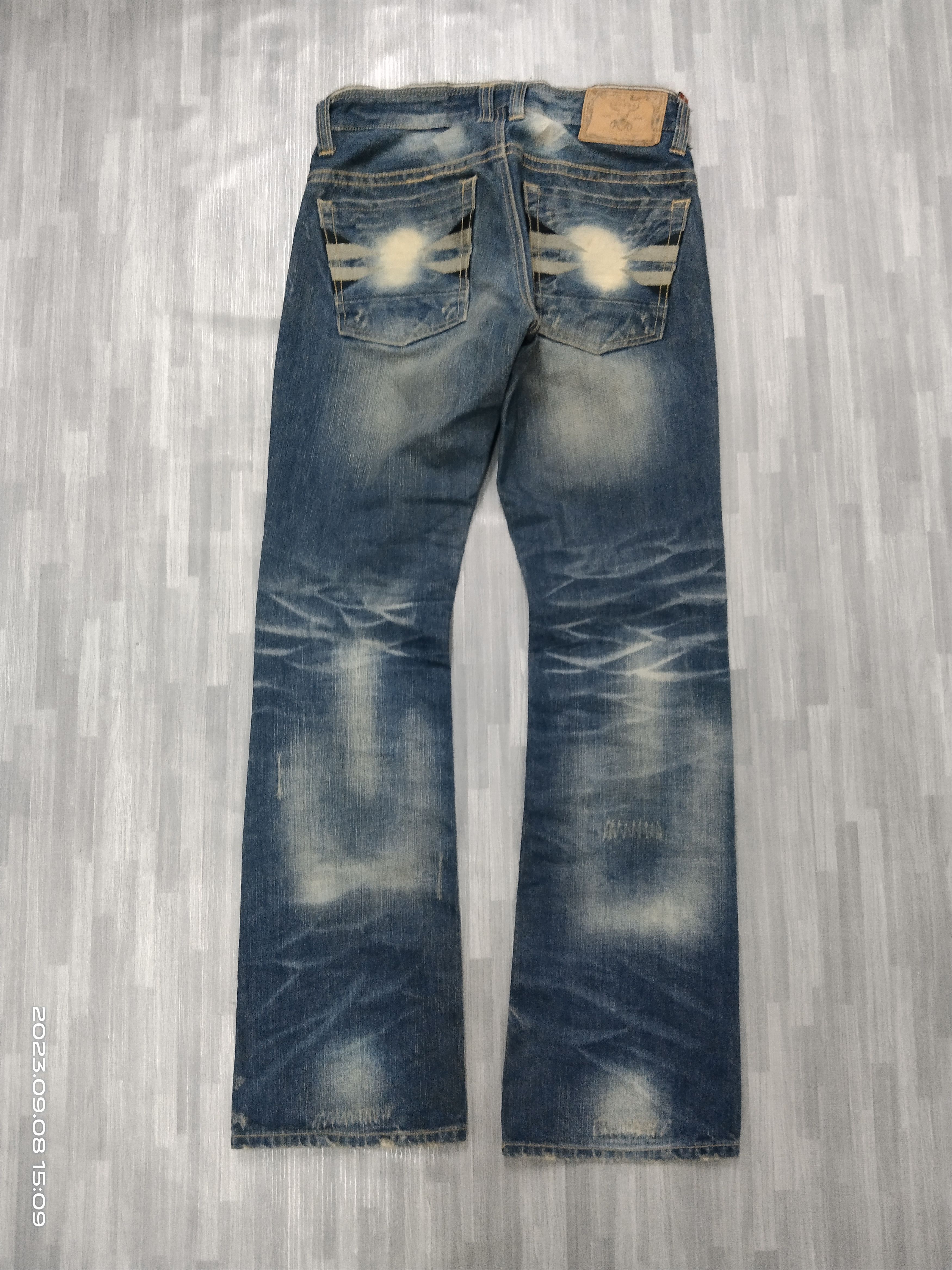 Other FLARE SICK RIPED COTTON&INDIGO PANTS Size US 29 - 3 Thumbnail