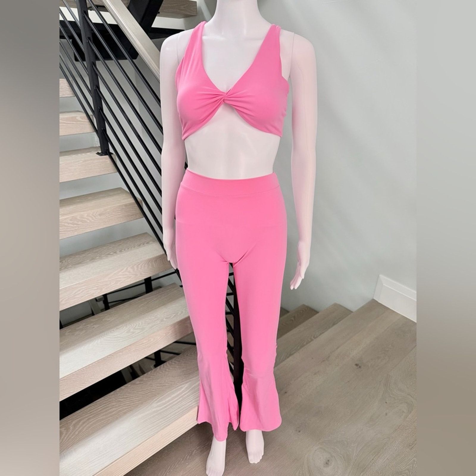 Other Pink Athletic Gym Casual Lounge Activewear Matching Set S Size 26" / US 2 / IT 38 - 6 Thumbnail