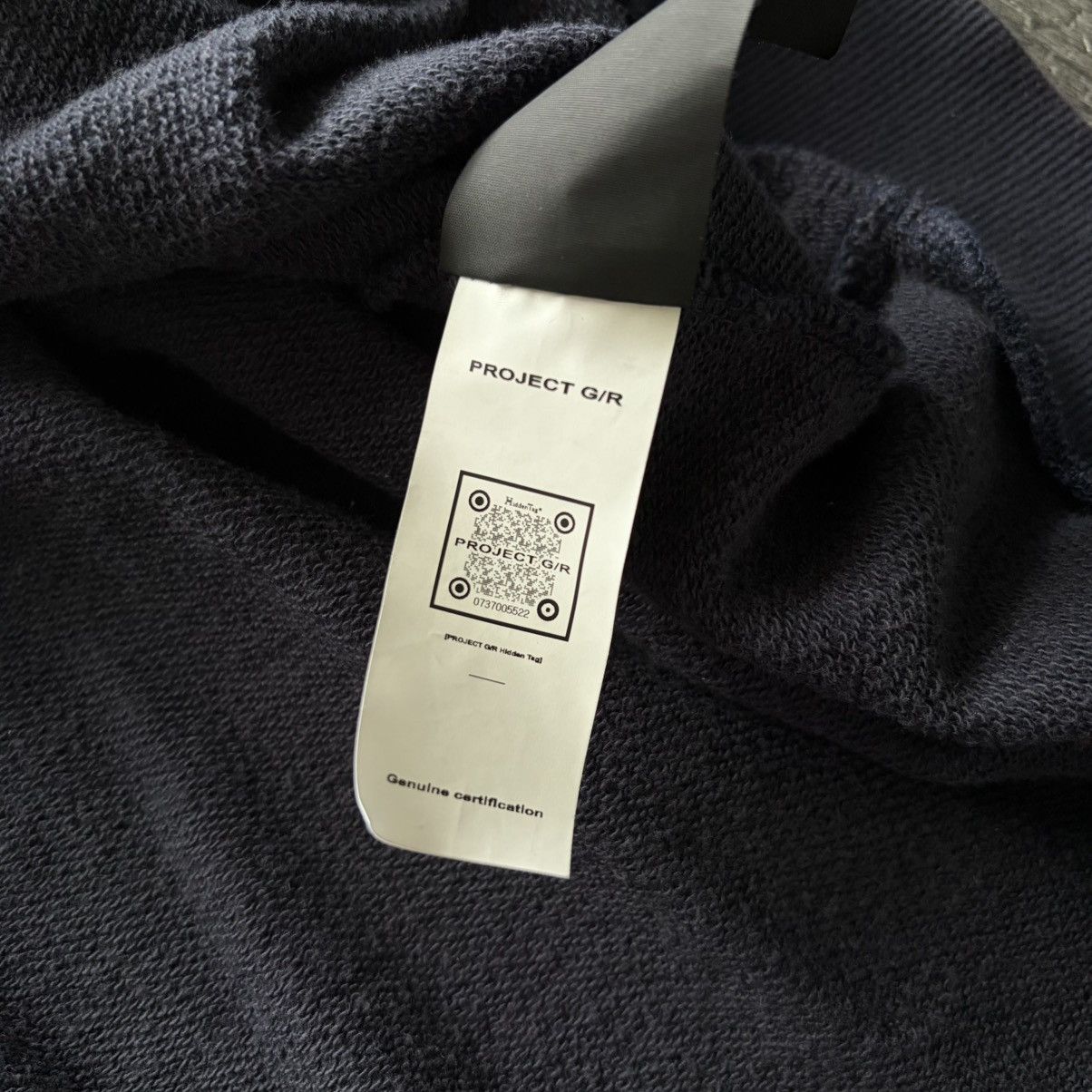 PROJECT G/R RECONSTRUCTED FOLDED ZIP HOODIE - NAVY size 1 stk Size US S / EU 44-46 / 1 - 6 Thumbnail