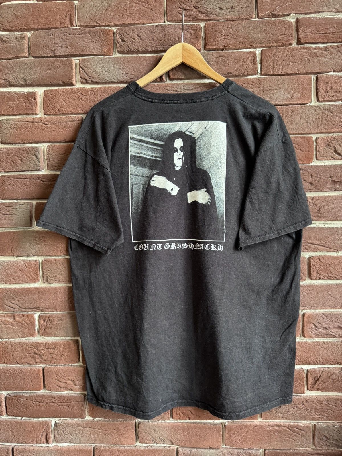 Band Tees Burzum Count Grishnackh Varg Vikernes Black Metal Tshirt Rar Size US L / EU 52-54 / 3 - 2 Thumbnail