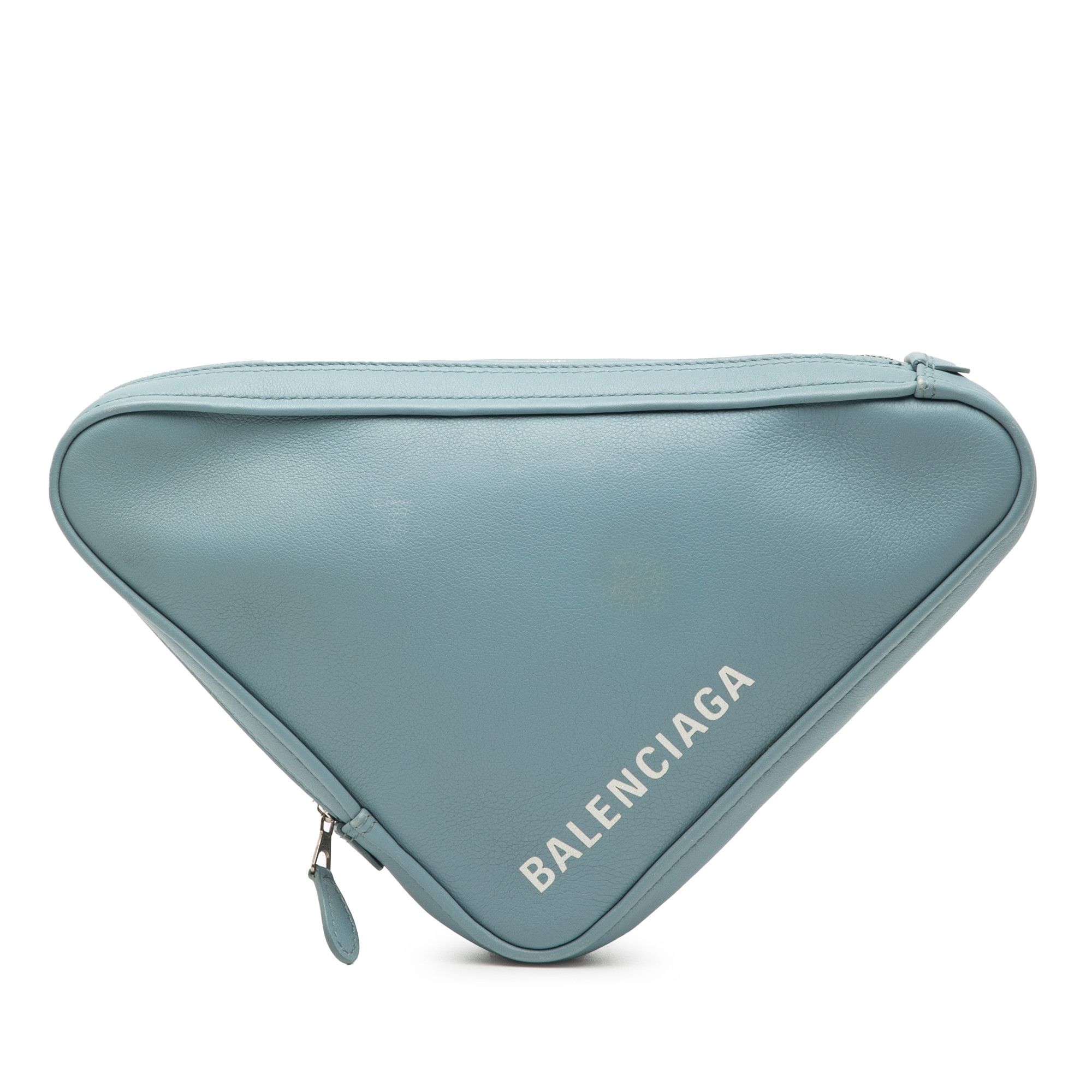 Balenciaga Balenciaga Medium Leather Triangle Clutch Size ONE SIZE - 1 Thumbnail