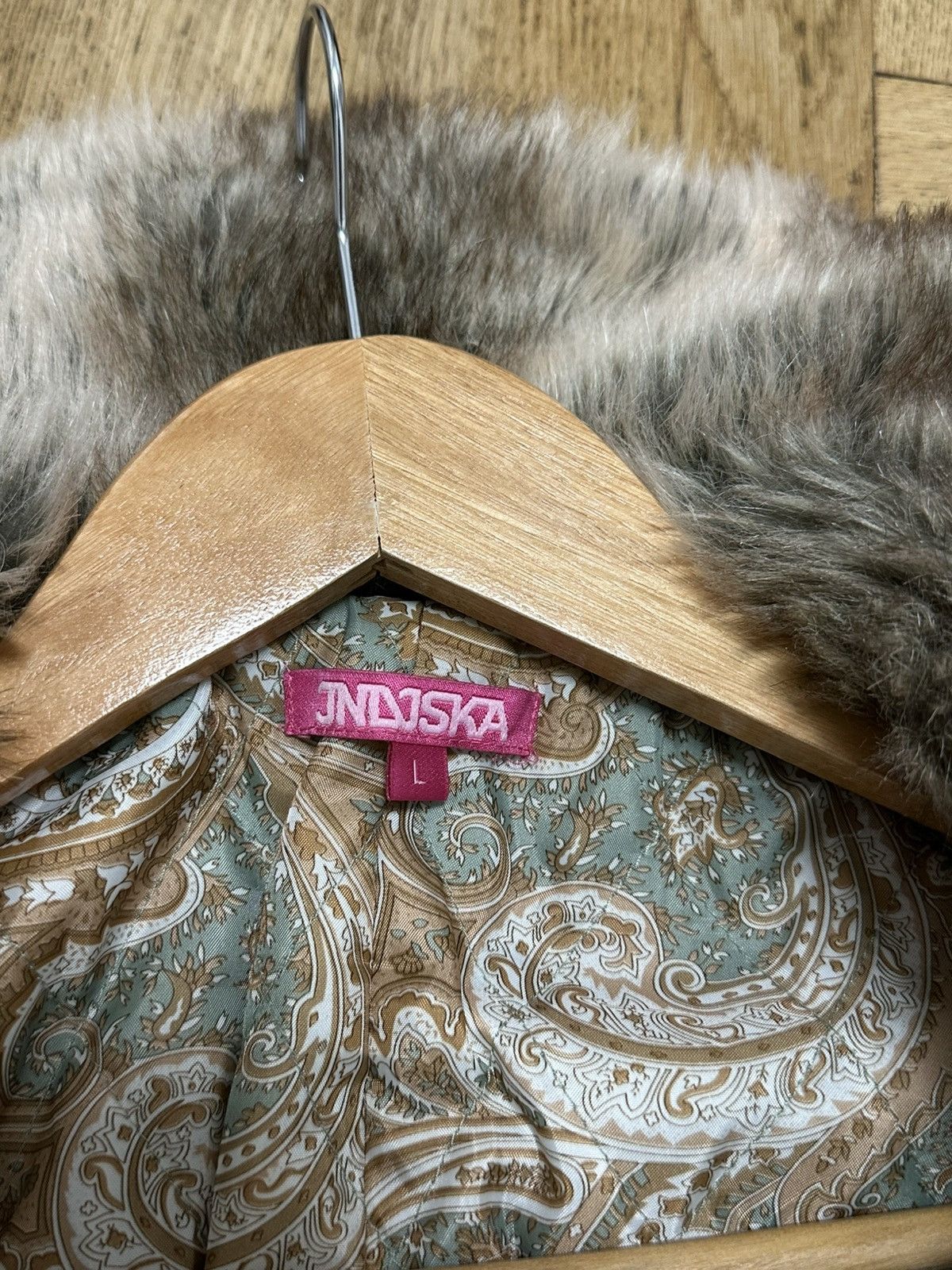 Vintage Women’s Tweed Jacket Size L Y2K 2000s Avant Garde Faux Fur Size L / US 10 / IT 46 - 7 Thumbnail