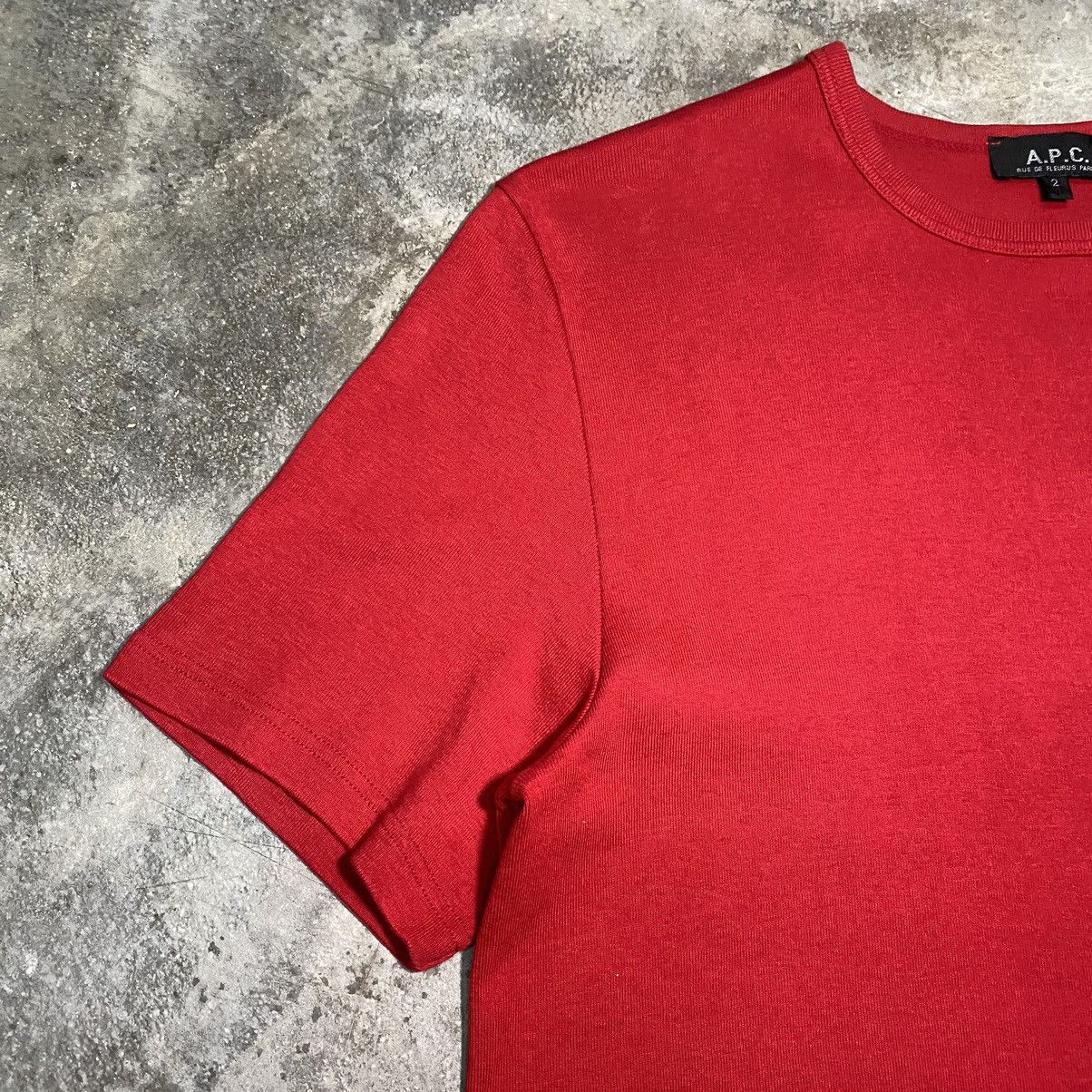 A.P.C. Vintage A.P.C Plain Inner Red Colour Shirt Size XS / US 0-2 / IT 36-38 - 5 Thumbnail
