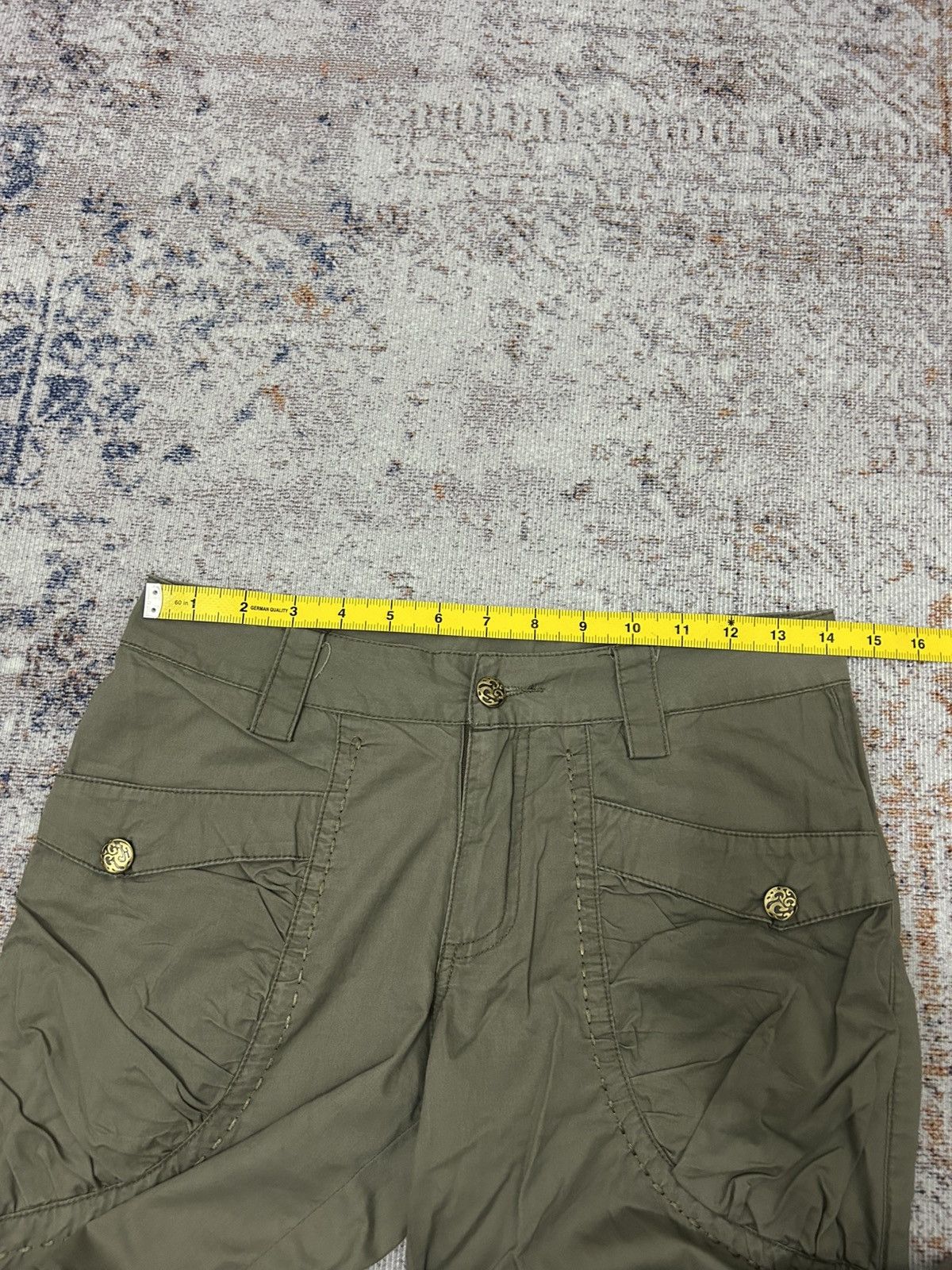 Le Grande Bleu (L.G.B.) Japanese Army Cargo Flare Pants Goa style Size US 28 / EU 44 - 14 Thumbnail
