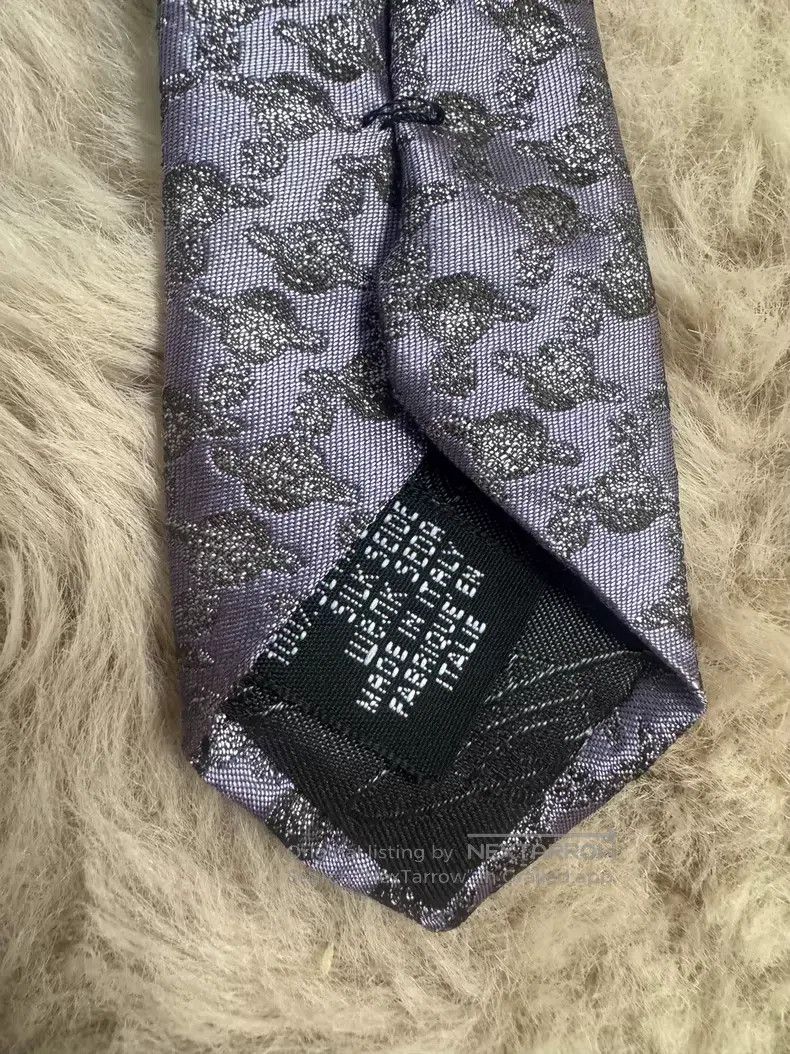 Vivienne Westwood Vivienne Westwood Purple all-over printed logo tie Size ONE SIZE - 7 Thumbnail