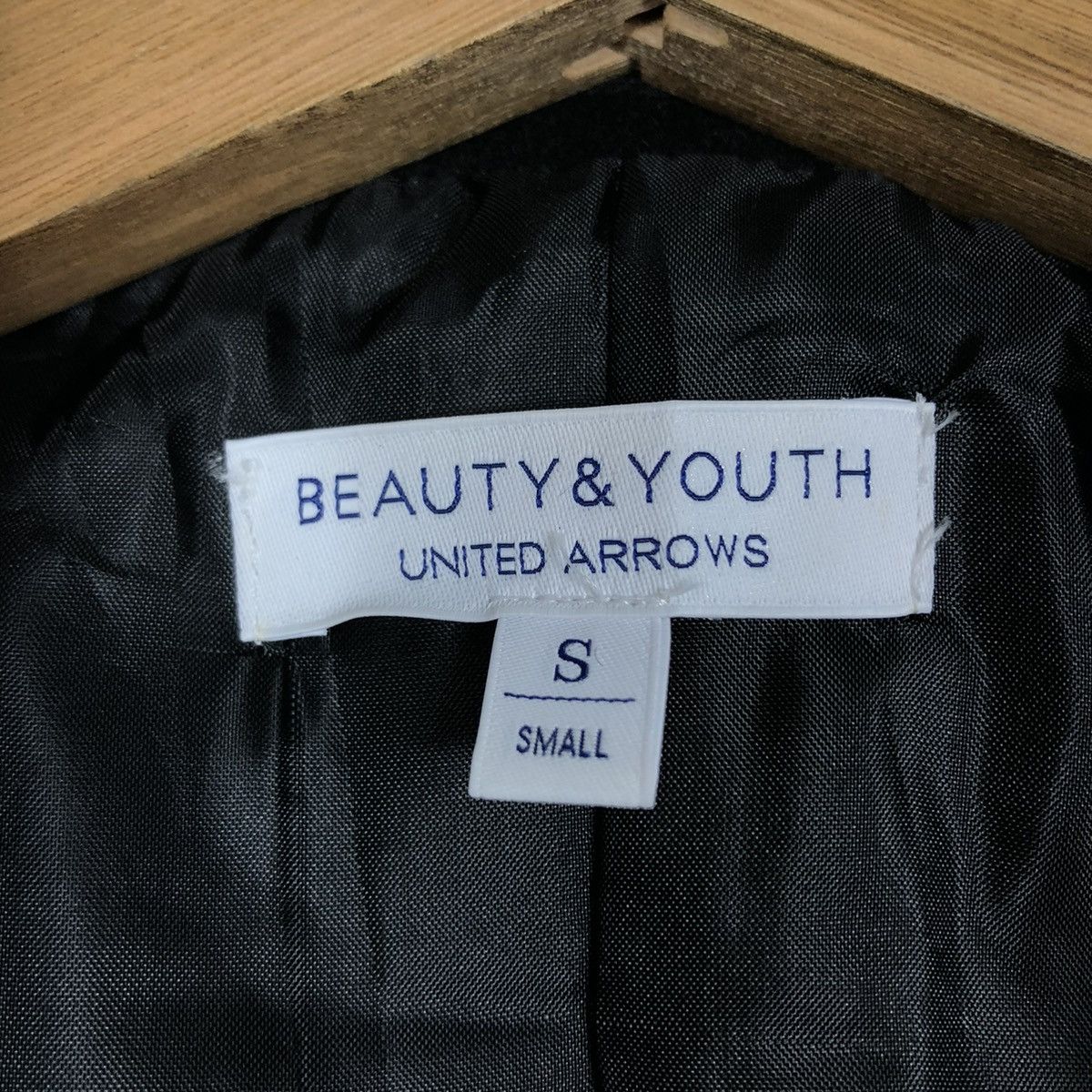 Japanese Brand 📌CROPPED WOOL BIKER JACKET BEAUTY & YOUTH DOUBLE COLLAR Size US S / EU 44-46 / 1 - 19 Thumbnail