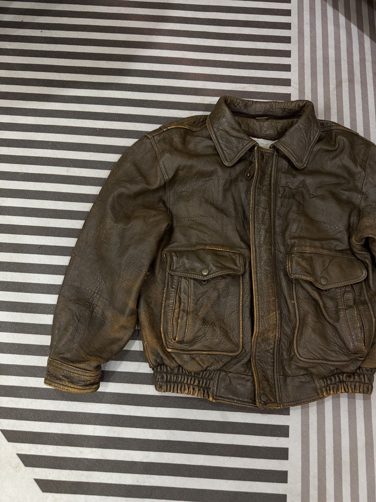 Genuine Leather 🔥🔥🔥ARCHIVE VINTAGE URBAN EXPRESS A2 LEATHER JACKET Size US M / EU 48-50 / 2 - 2 Thumbnail