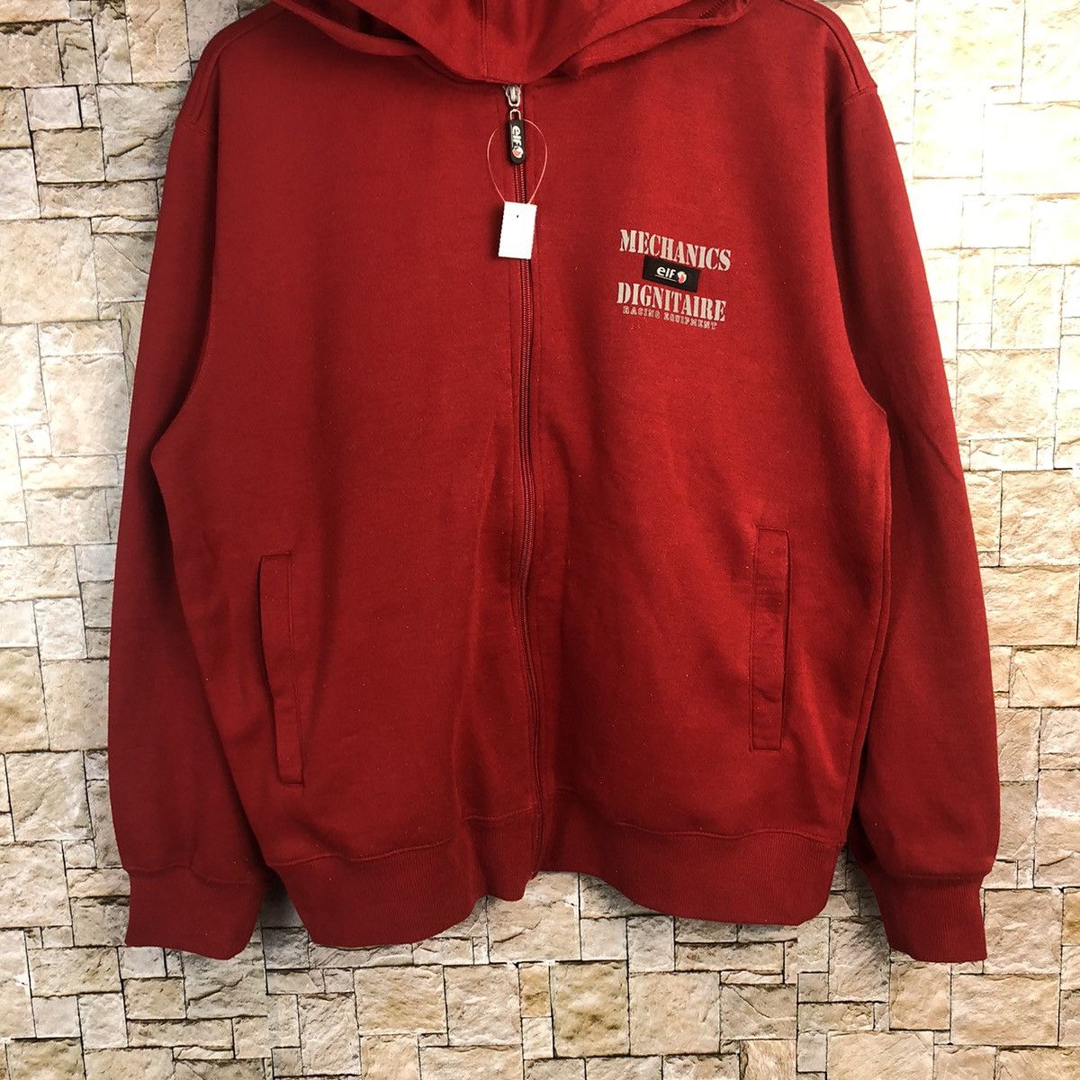 Japanese Brand ELF Red mechanic racing vintage sweatshirt Hoodie #A167 Size US M / EU 48-50 / 2 - 3 Thumbnail