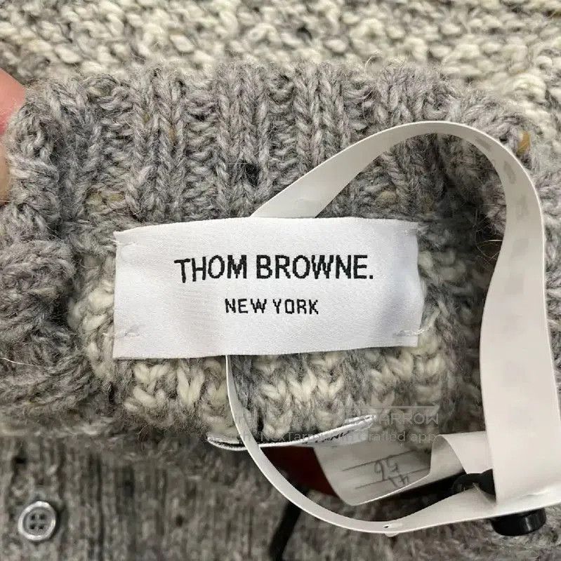 Thom Browne Thom Browne Gray Wool Sweater for Women . Size S / US 4 / IT 40 - 3 Thumbnail