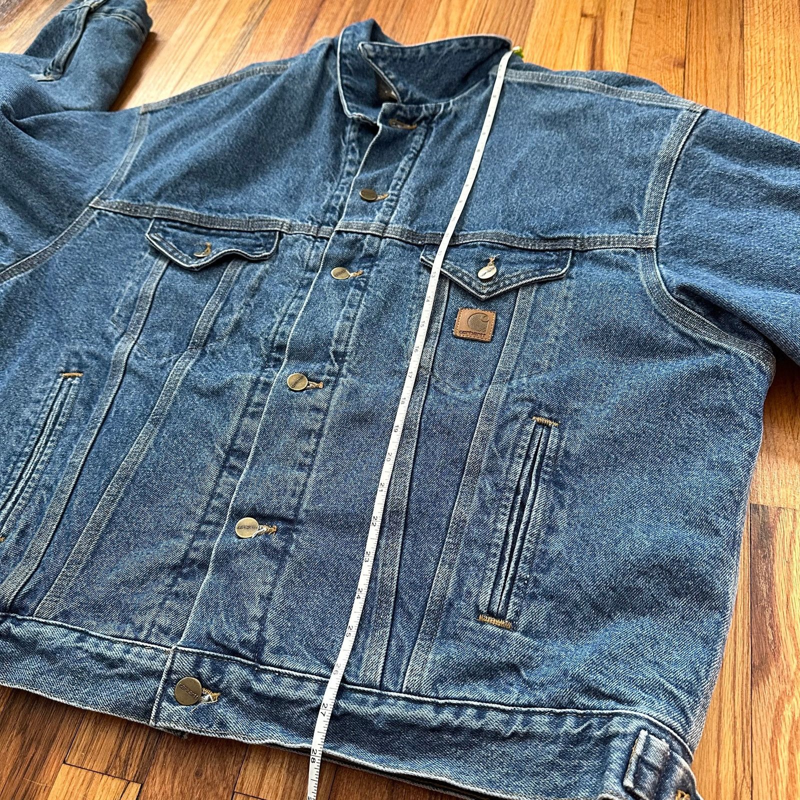 Carhartt Vintage 1997 Carhartt JB0998 Denim Jacket Blanket Lined XL Size US XL / EU 56 / 4 - 13 Thumbnail