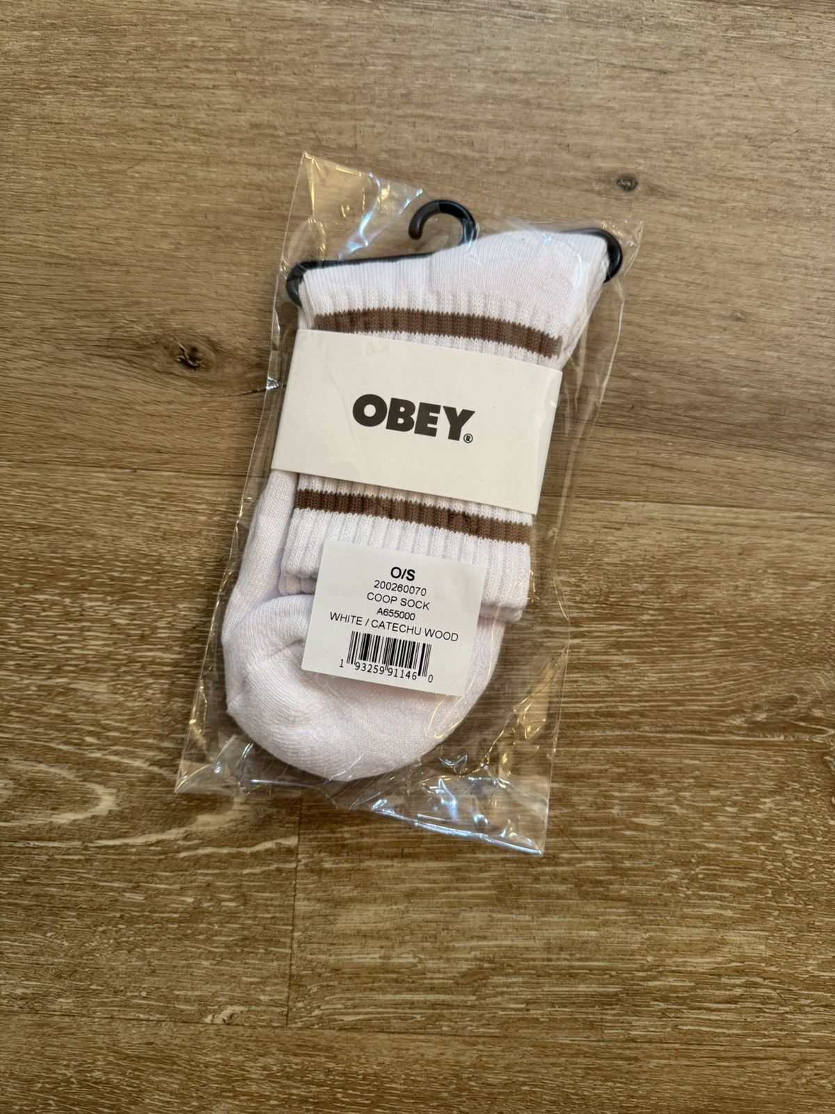 Obey × Shepard Fairey OBEY Mid Calf Logo Gym Sock NEW XL - White/Gold Size ONE SIZE - 1 Thumbnail