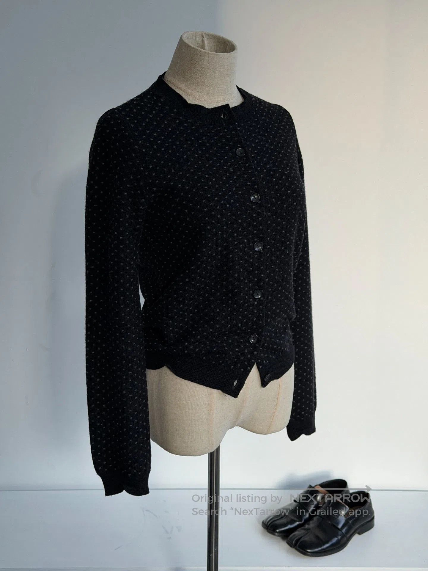 Maison Margiela Maison Martin Margiela Polka Dot Knit Cardigan. Size XS / US 0-2 / IT 36-38 - 3 Thumbnail