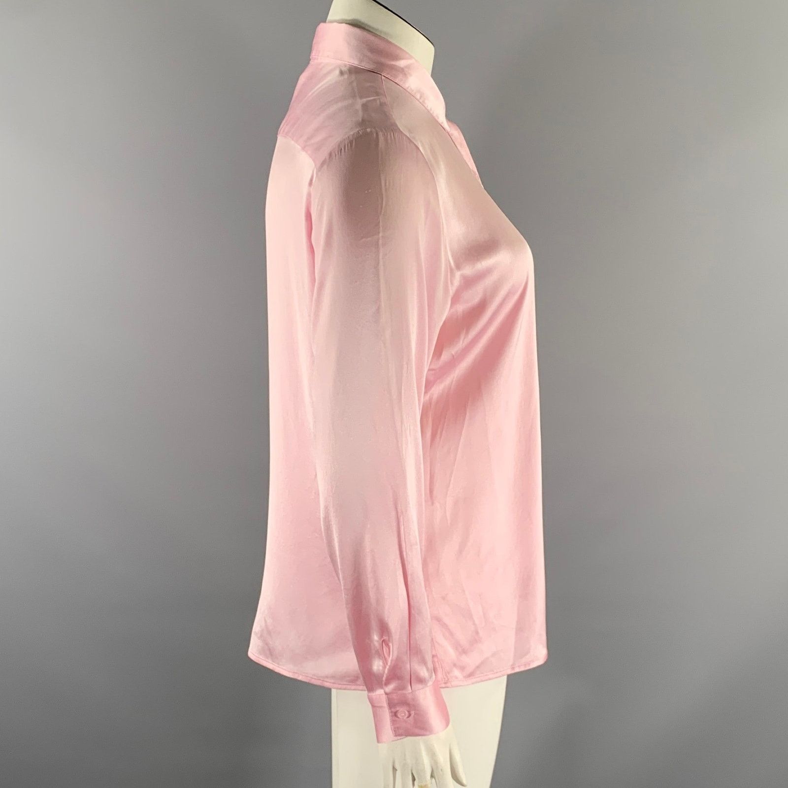 Other MIRTO Size L Pink Silk / Elastane Blouse Size L / US 10 / IT 46 - 1 Thumbnail