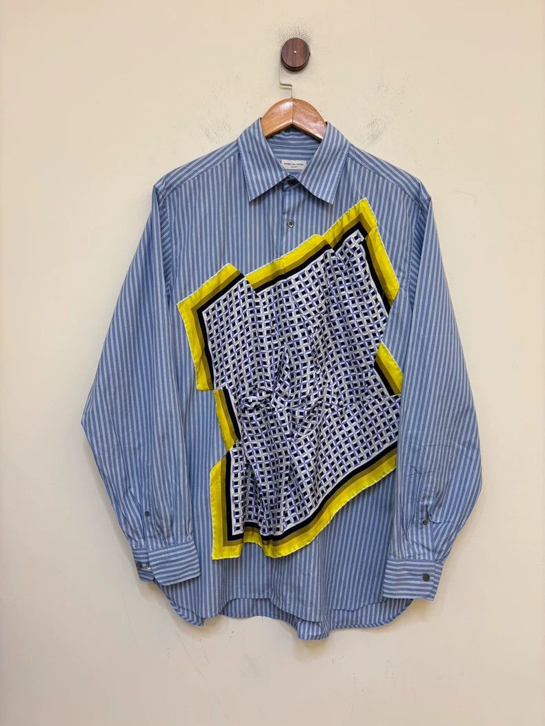 Dries Van Noten dries van notenSquare scarf embroidered shirt 2503-Nextarro Size US M / EU 48-50 / 2 - 1 Thumbnail