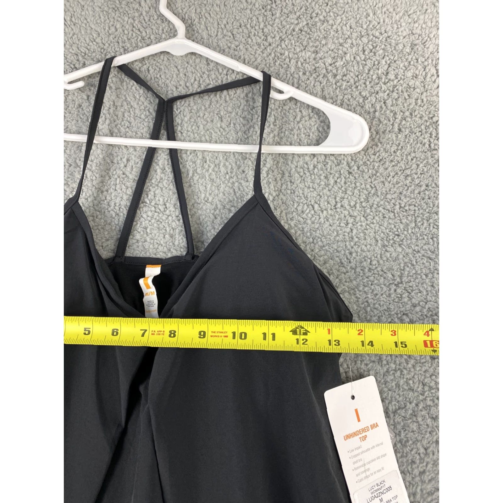 Vintage LUCY Women's Unhindered Black Tank Top Activewear Bra Size Medium Size M / US 6-8 / IT 42-44 - 5 Thumbnail