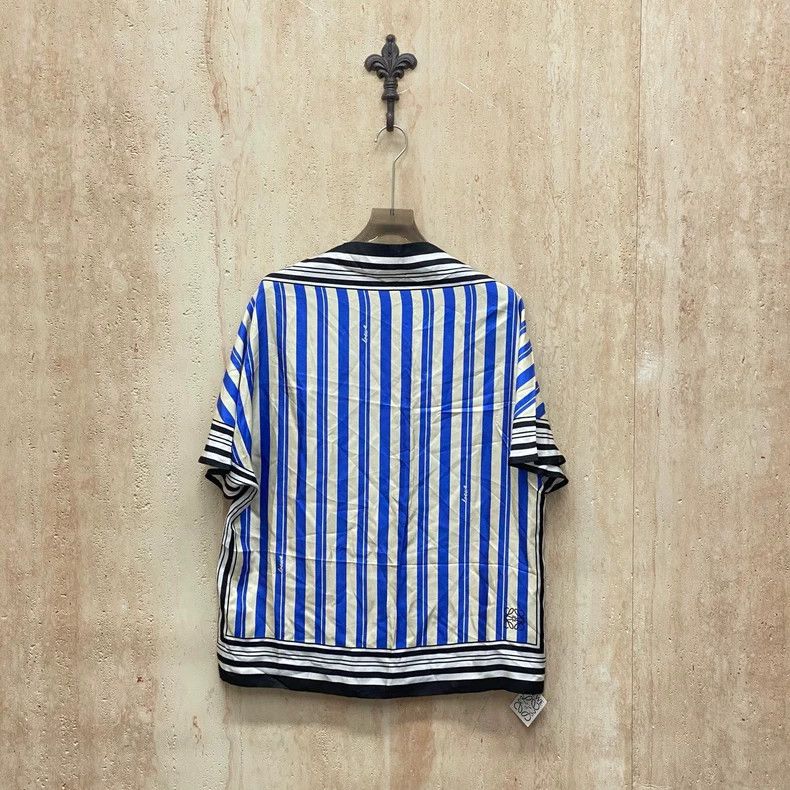 Loewe LOEWE Colorful striped silk short sleeves Size S / US 4 / IT 40 - 2 Thumbnail