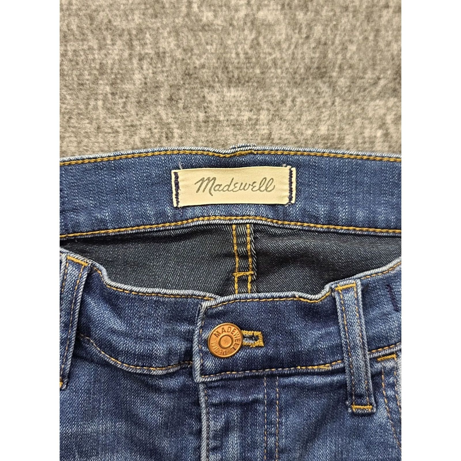 Madewell Madewell Roadtripper Jeans Womens 29x30 Regular High Rise Stretch Denim Blue 5-Pocket Bohemian City Preppy Modern Slim/Regular Fit Jeans Size 29" - 2 Thumbnail