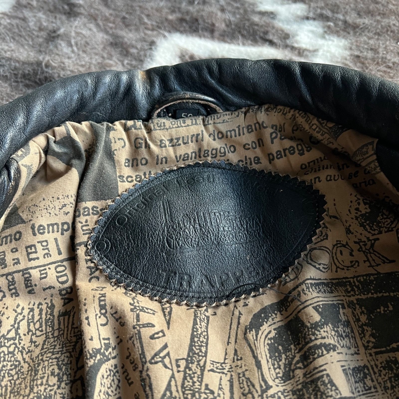 Leather Trapper Leather Vintage Jacket Biker Moto Heavyweight 9774AC Size US M / EU 48-50 / 2 - 4 Thumbnail