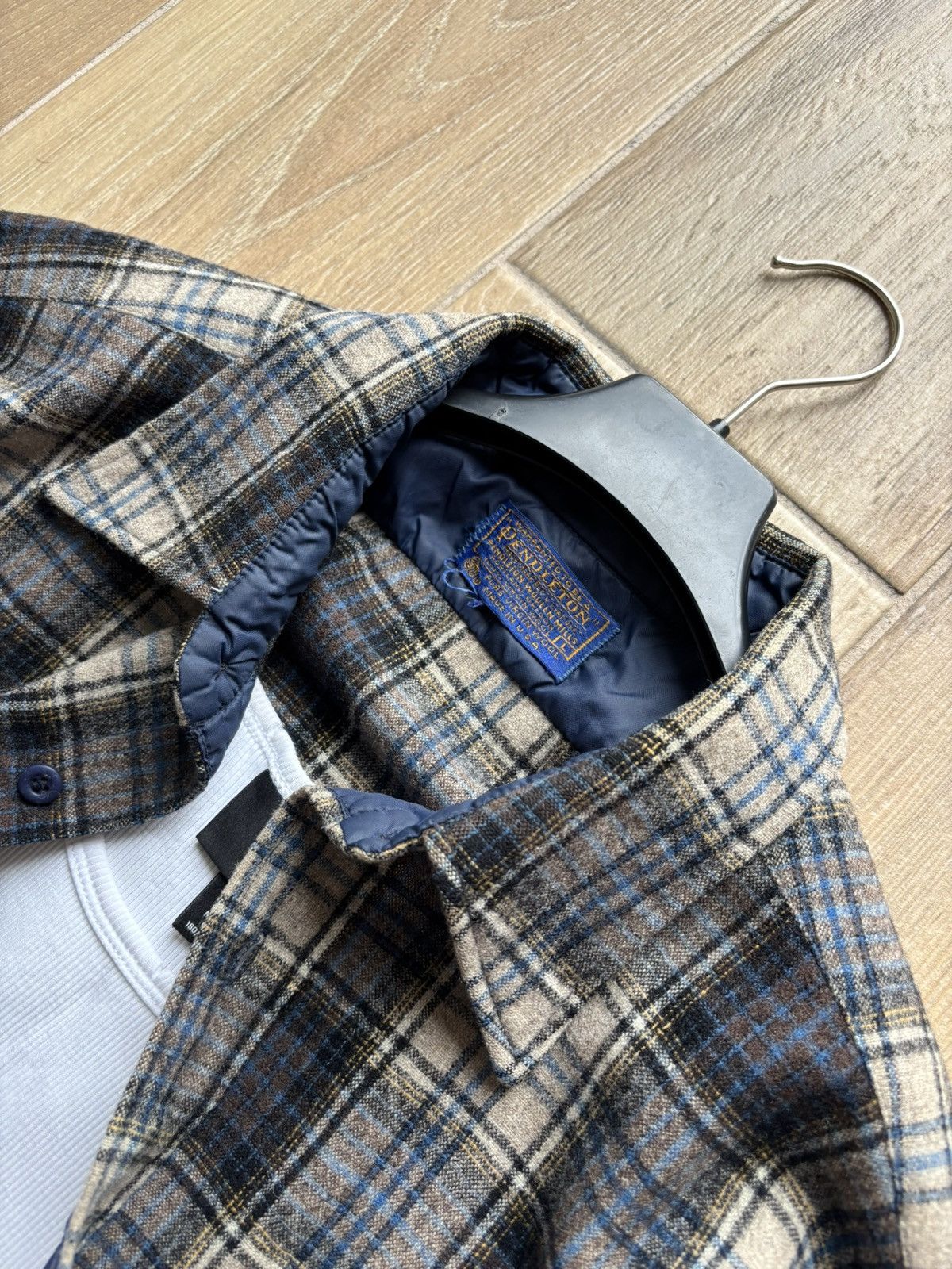 Pendleton Vintage Pendleton Virgin Wool Plaid Shirt Jacket Made in USA Size US L / EU 52-54 / 3 - 8 Thumbnail