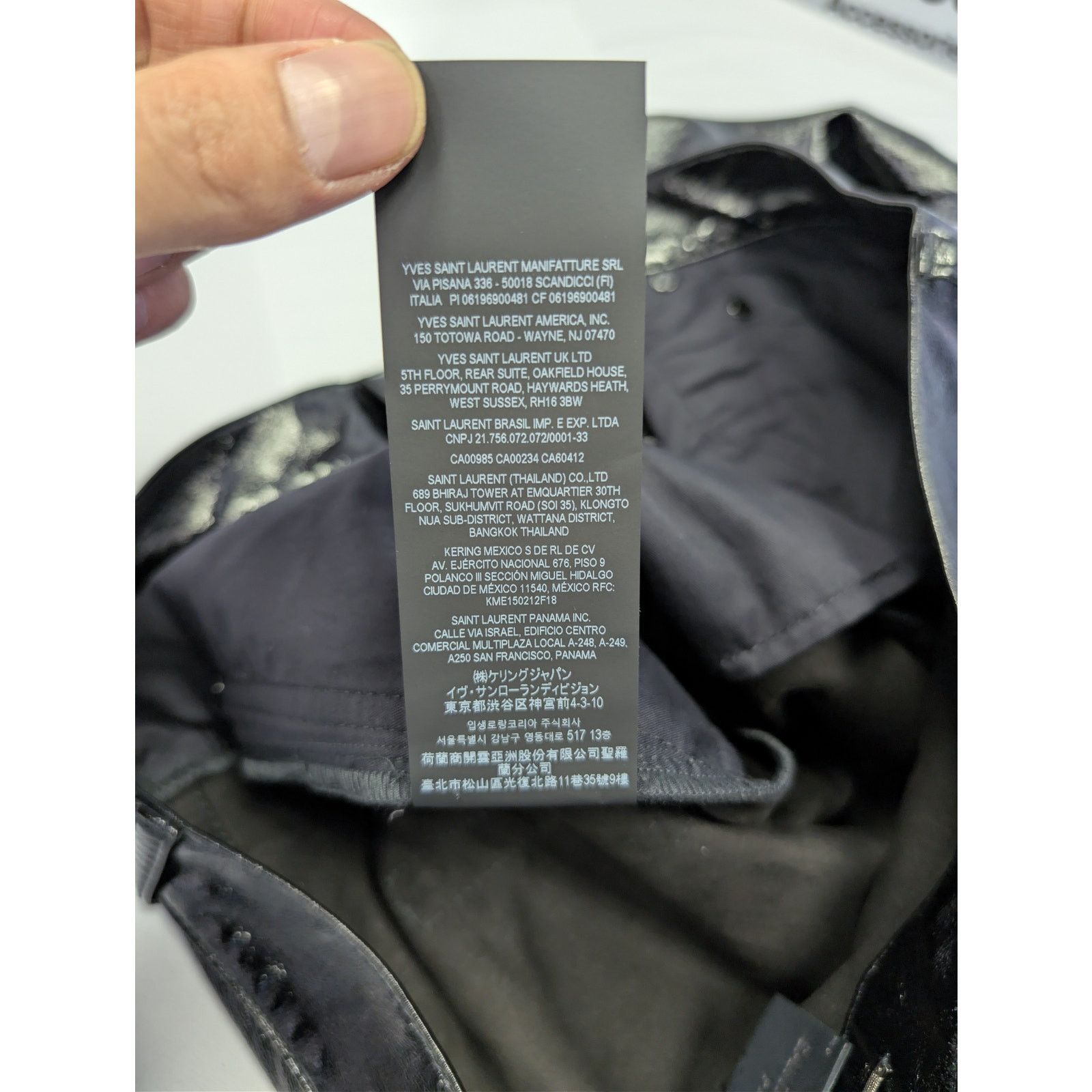 Saint Laurent Paris o1rshd1 Skinny 5 Pocket Med Venice Shiny Lacquered Pants Size US 32 / EU 48 - 22 Thumbnail