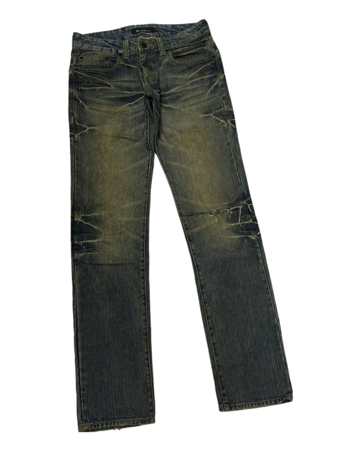 Hysteric Glamour × If Six Was Nine × Japanese Brand ROOT THREE STYLE DISTRESSED PUNK STYLE DENIM PANTS JEANS Size US 32 / EU 48 - 8 Thumbnail