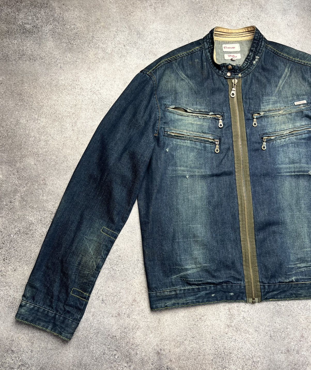 Firetrap × Vintage Firetrap vintage denim biker jacket Size US XL / EU 56 / 4 - 2 Thumbnail
