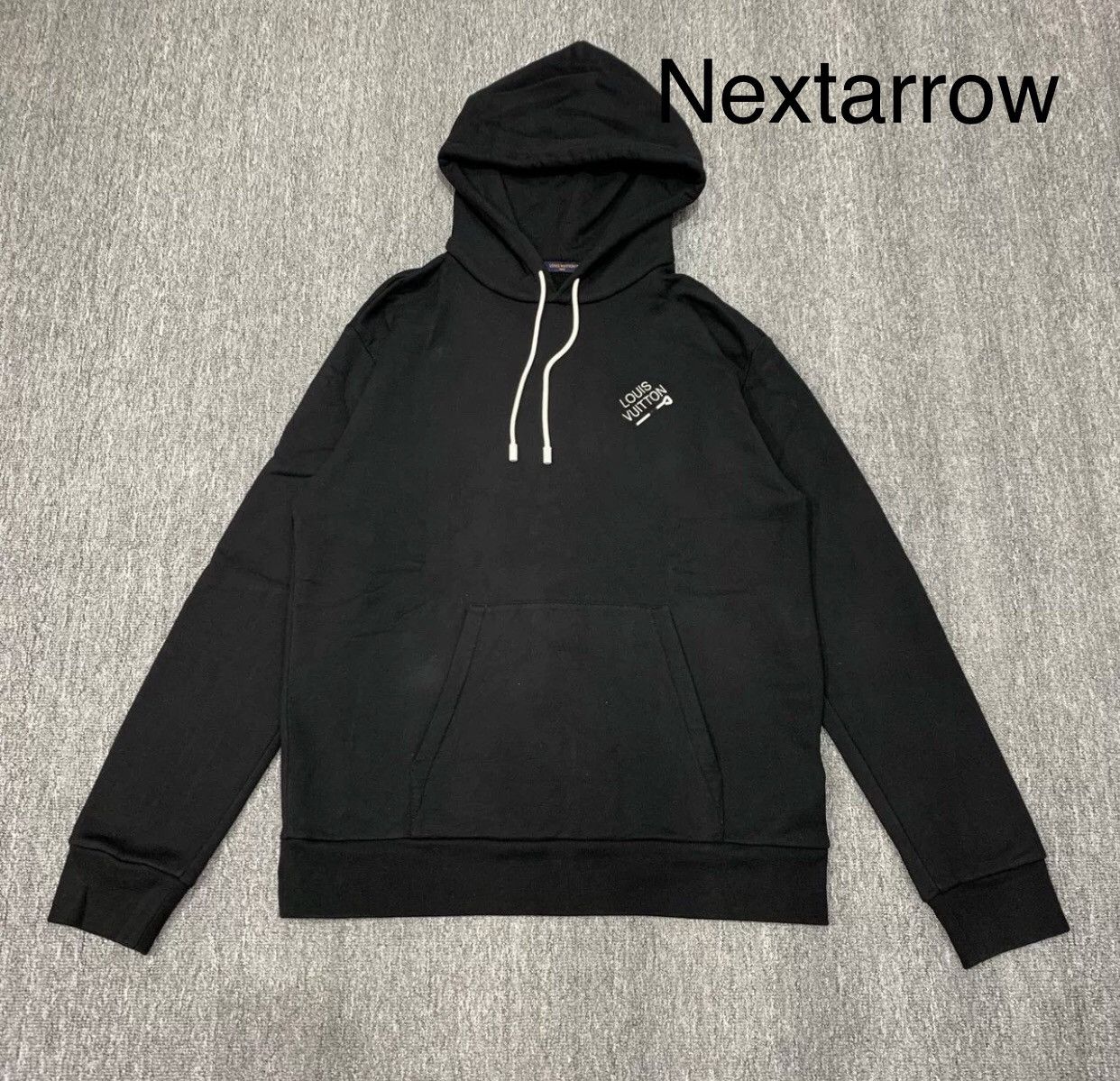 Louis Vuitton Louis Vuitton Black pin hoodie sweatshirt 2412