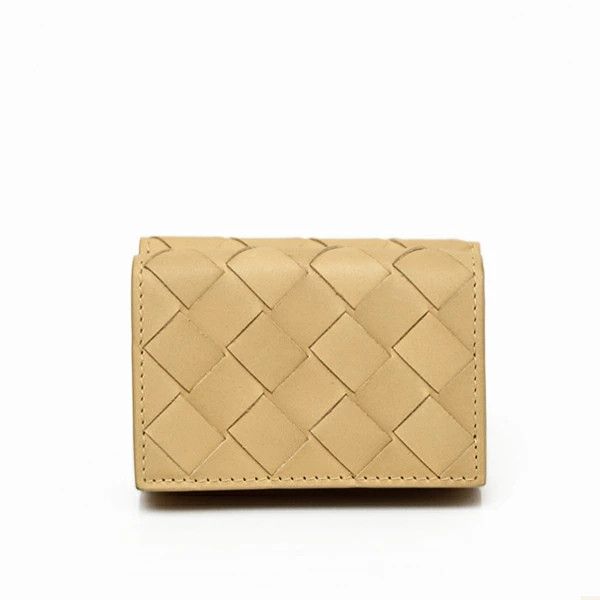 Bottega Veneta o1bcso1str0824 Size : OS / Tiny Tri-Fold Wallet in Beige Size ONE SIZE - 1 Thumbnail