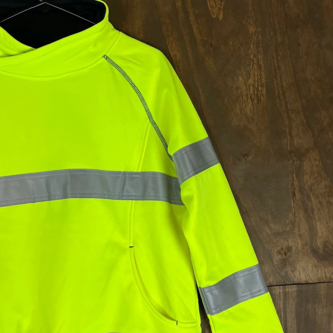 Sisley Bisley Womens Sweatshirt Neon Outdoor Workwear Long Sleeve Cowl Neck Stretch S Yellow Size S / US 4 / IT 40 - 5 Thumbnail