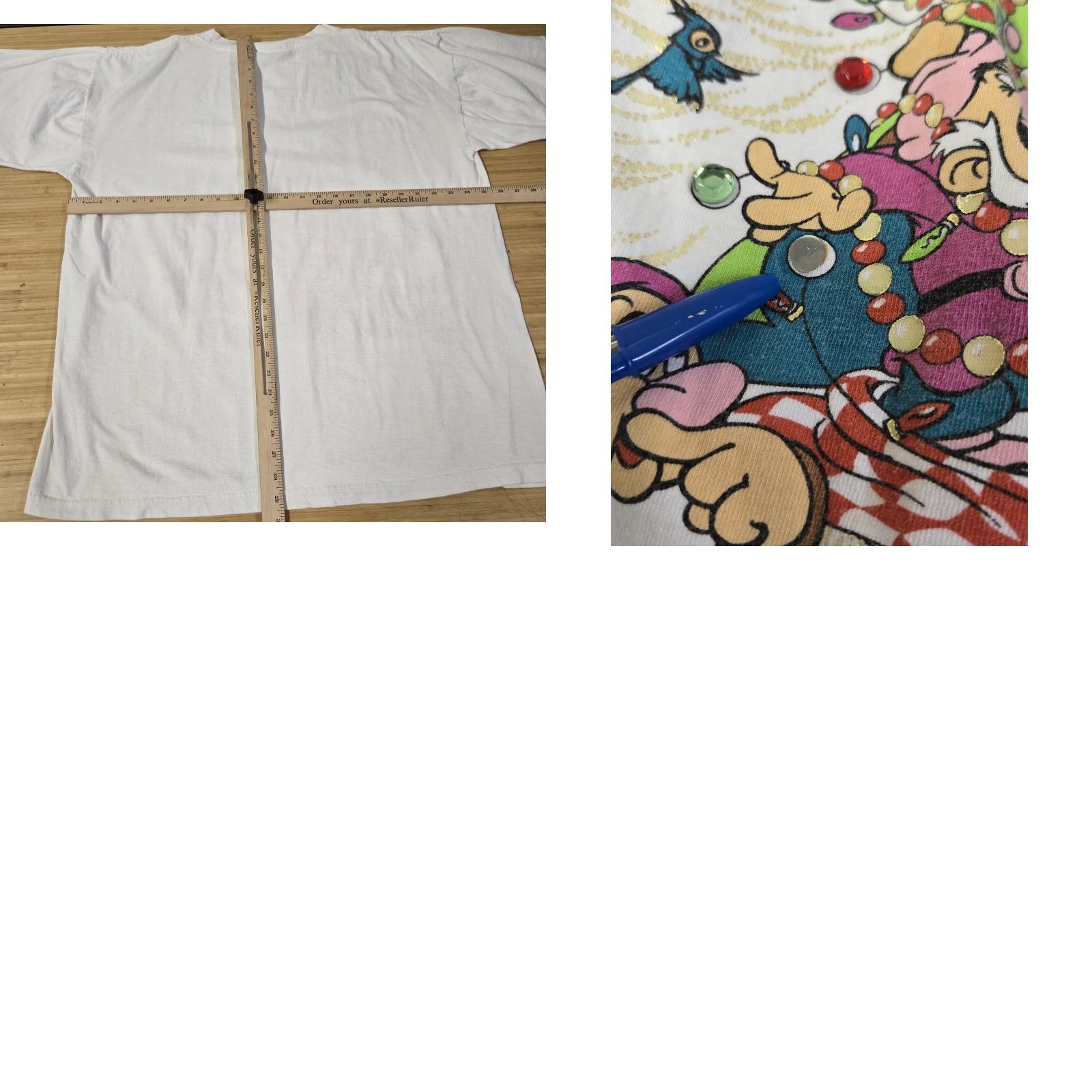 Disney VINTAGE Disney Snow White 7 Dwarfs Christmas Shirt Mens OSFA Rhinestone 90s Size US XL / EU 56 / 4 - 8 Thumbnail