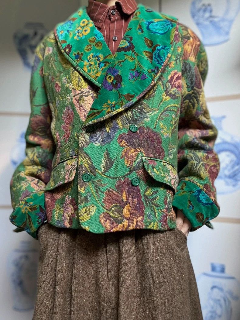 Kenzo KENZO Silk brocade floral velvet coat Size XS / US 0-2 / IT 36-38 - 4 Thumbnail