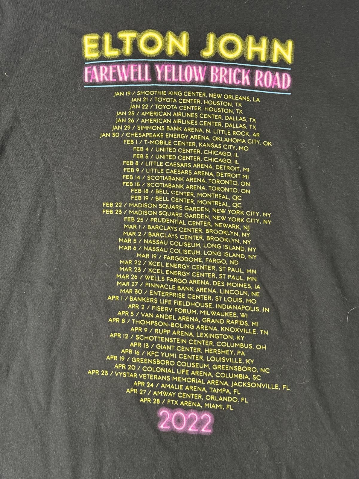 Designer Elton John Tour T-shirt Farewell Tour 2022 Tee - M Size US M / EU 48-50 / 2 - 5 Thumbnail