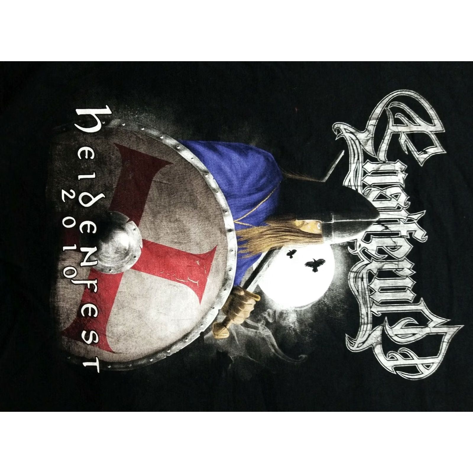 Fruit Of The Loom Vintage Black Metal Shirt XXL Fruit of the Loom Mens Size US XXL / EU 58 / 5 - 7 Thumbnail
